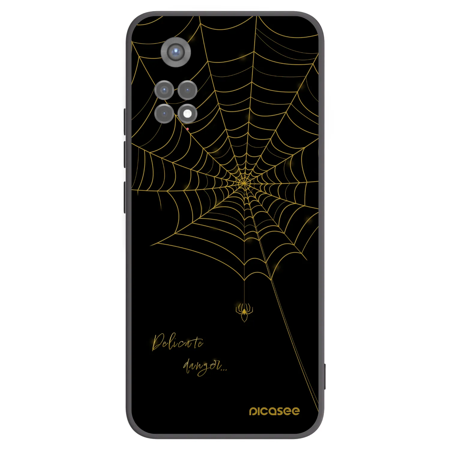 Picasee silikonski črni ovitek za Xiaomi Redmi Note 11S 5G - Delicate danger