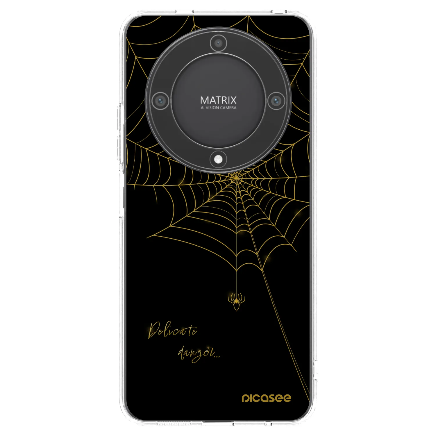 Picasee silikonski prozorni ovitek za Honor Magic5 Lite 5G - Delicate danger