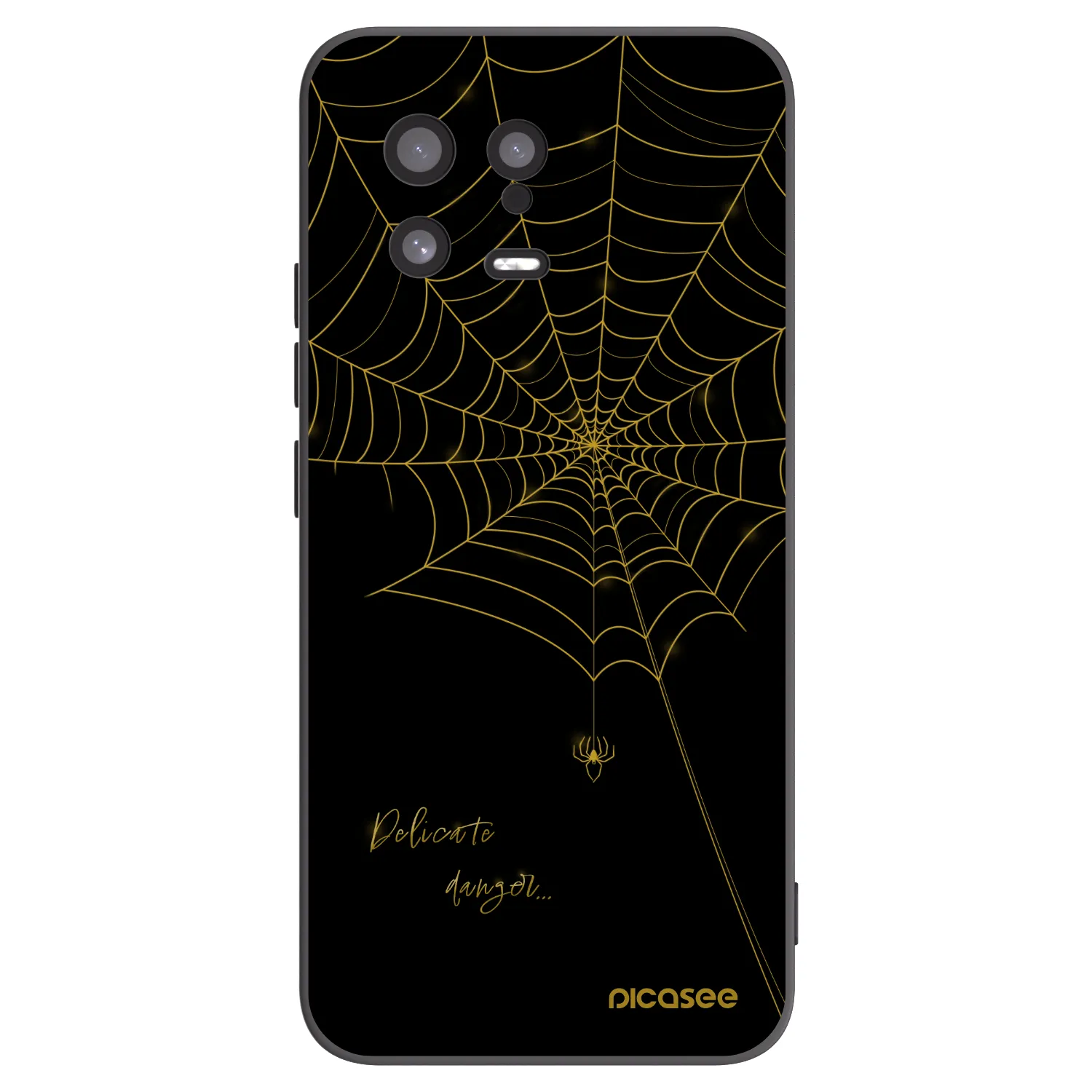 Picasee silikonski črni ovitek za Xiaomi 13 - Delicate danger