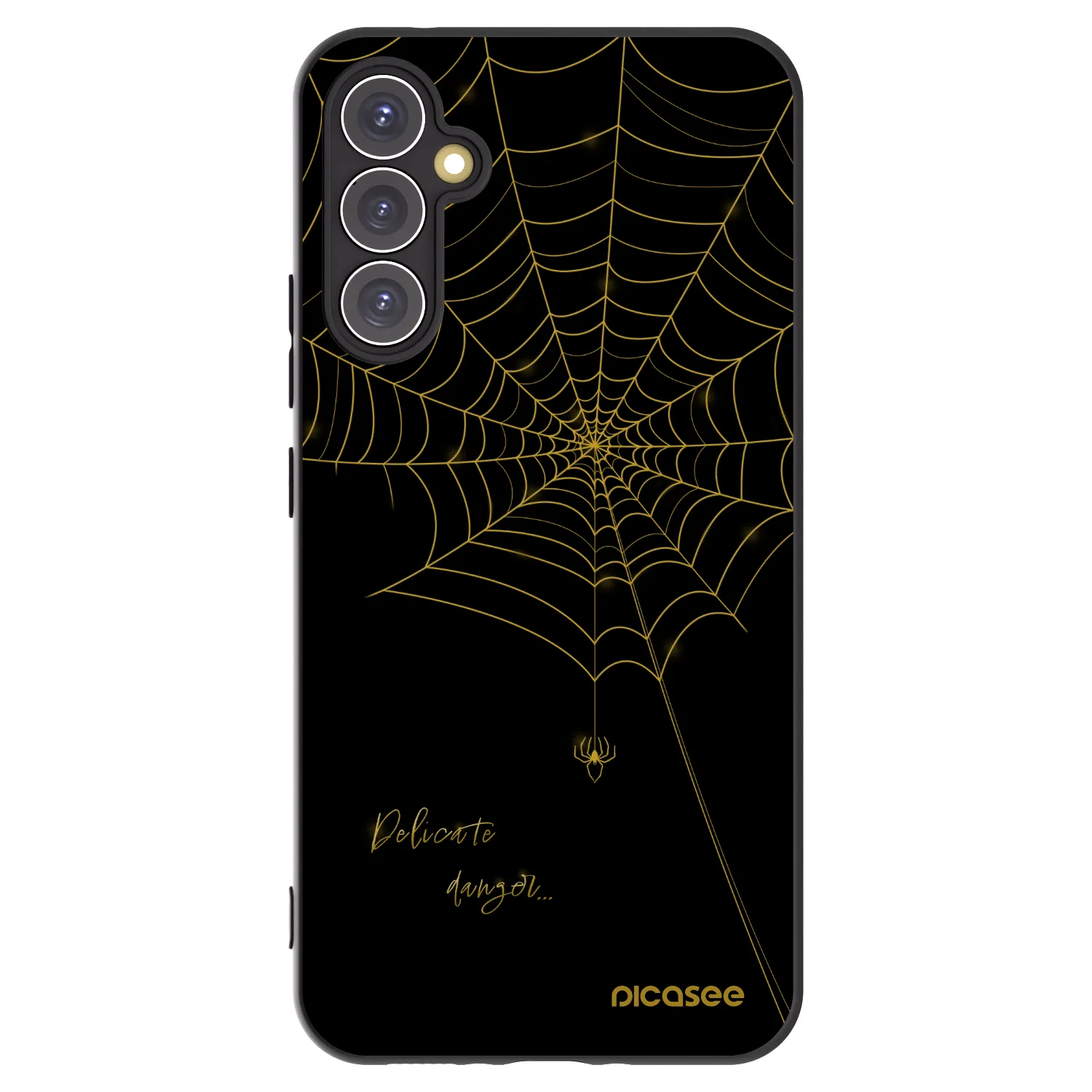 Picasee silikonski črni ovitek za Samsung Galaxy A34 5G A346B - Delicate danger