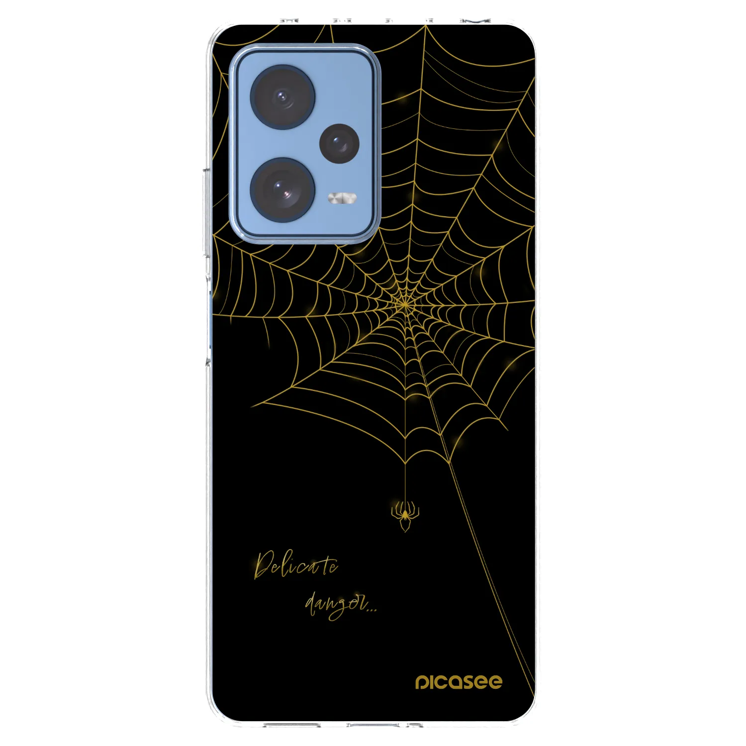 Picasee silikonski prozorni ovitek za Xiaomi Redmi Note 12 Pro 5G - Delicate danger