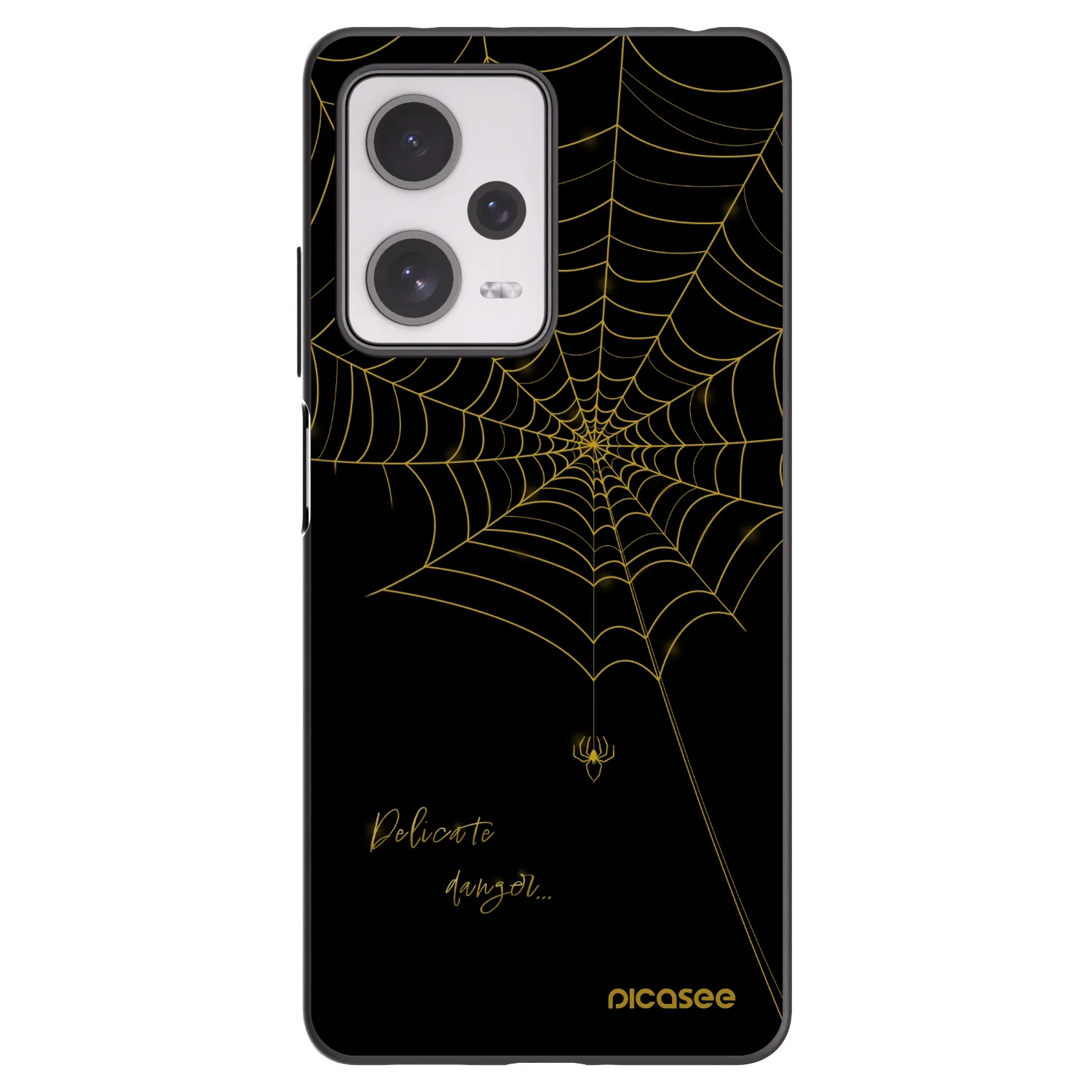 Picasee silikonski črni ovitek za Xiaomi Redmi Note 12 Pro+ 5G - Delicate danger
