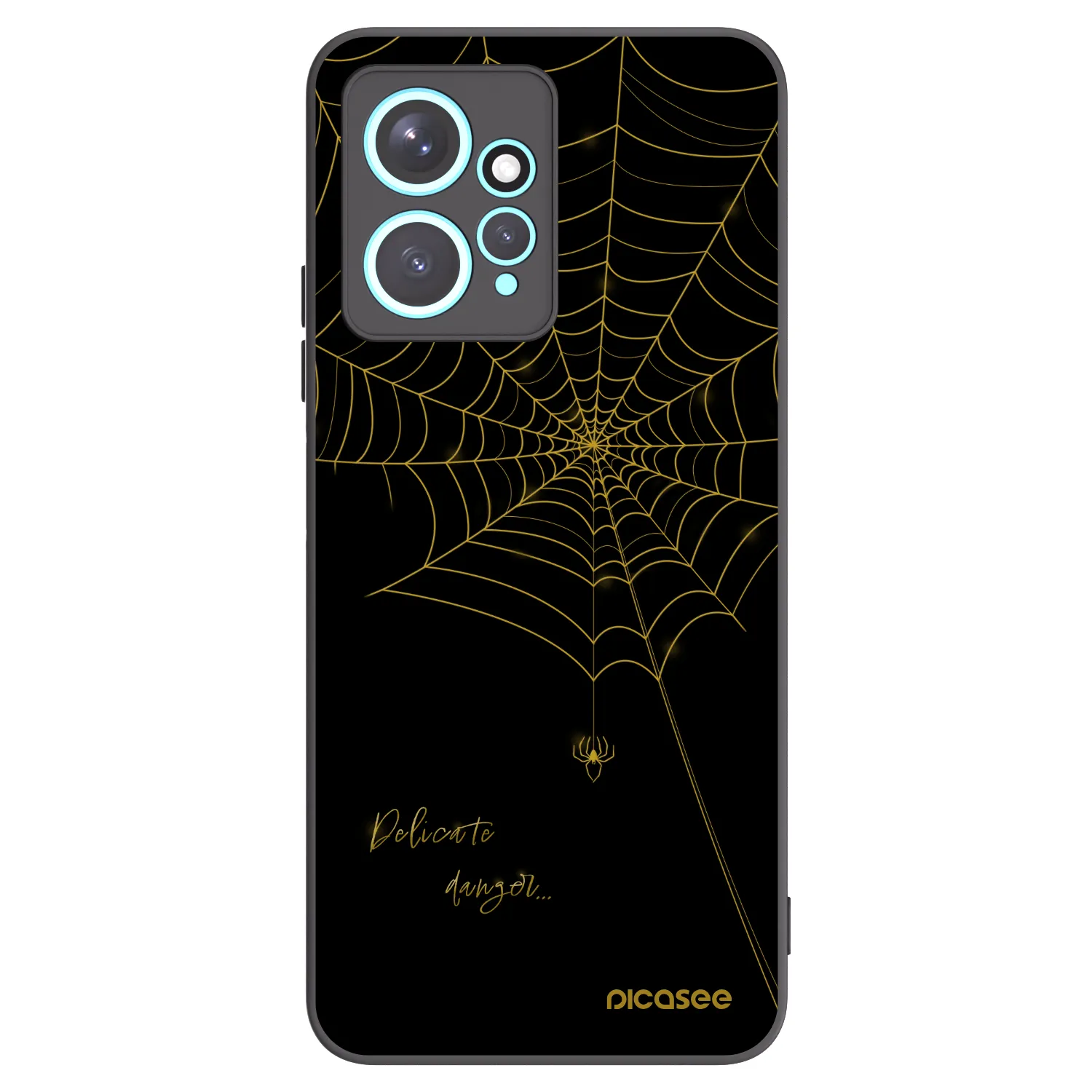 Picasee silikonski črni ovitek za Xiaomi Redmi Note 12 4G - Delicate danger