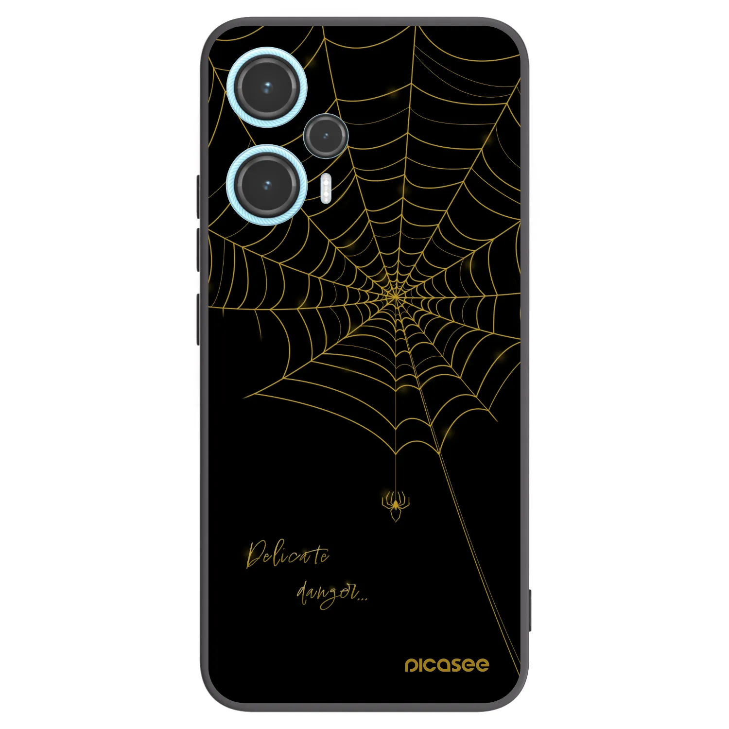 Picasee silikonski črni ovitek za Xiaomi Poco F5 - Delicate danger