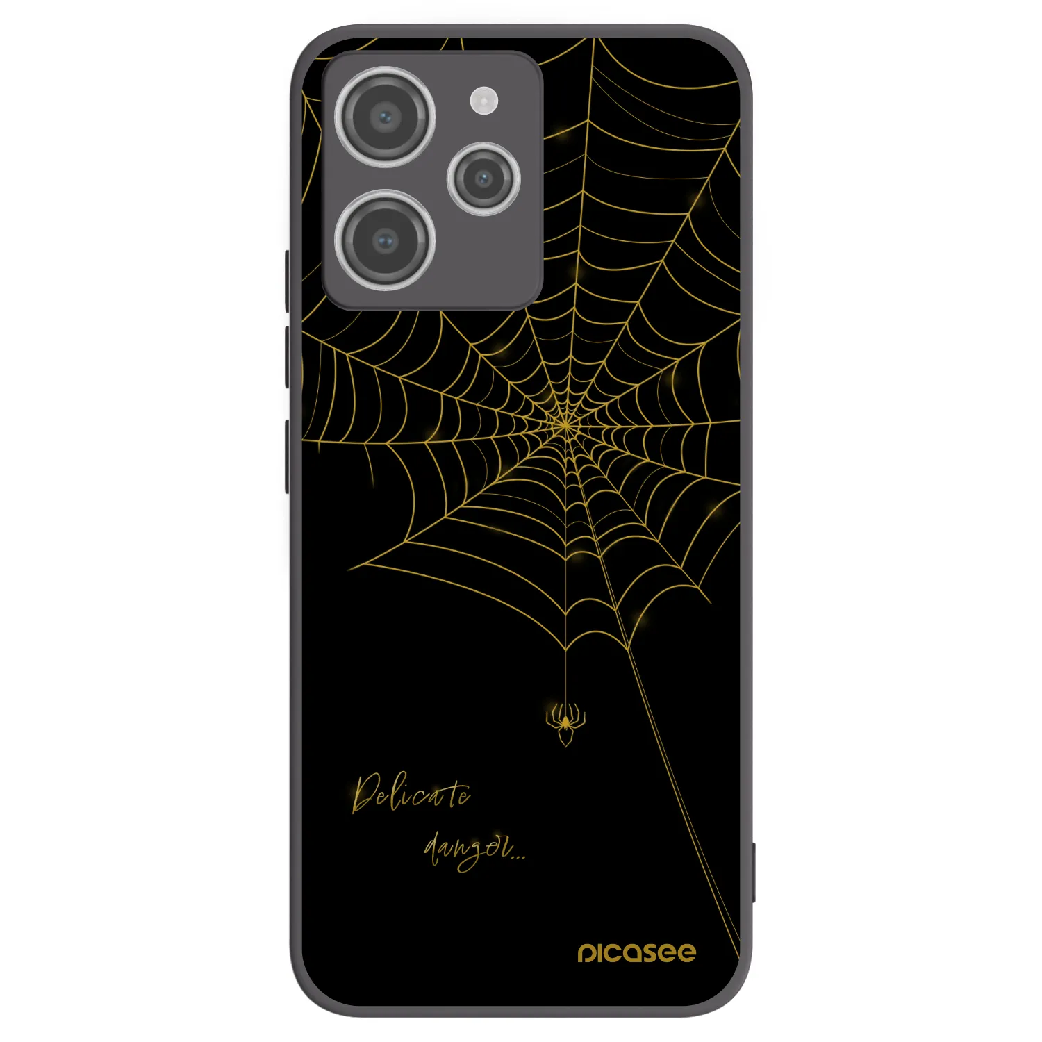 Picasee silikonski črni ovitek za Xiaomi Redmi 12 4G - Delicate danger