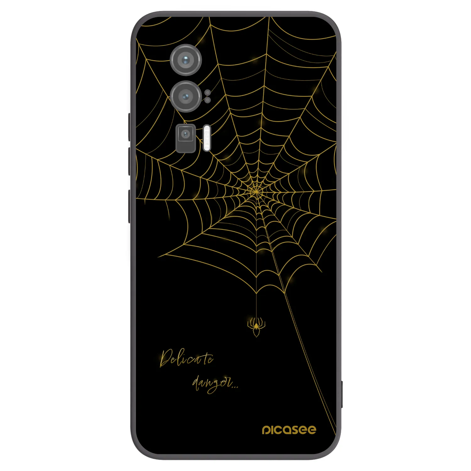 Picasee silikonski črni ovitek za Xiaomi Poco F5 Pro 5G - Delicate danger