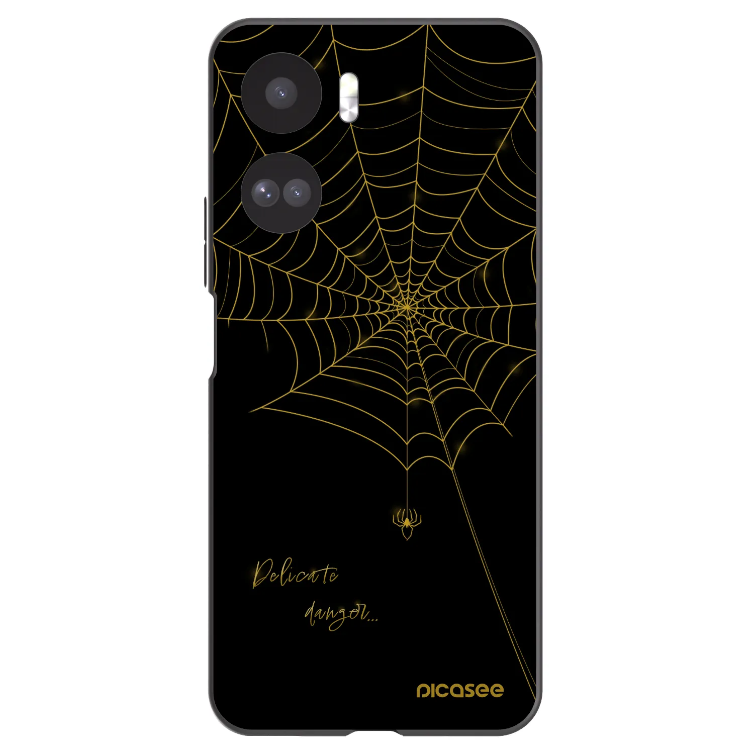 Picasee silikonski črni ovitek za Honor 90 Lite 5G - Delicate danger