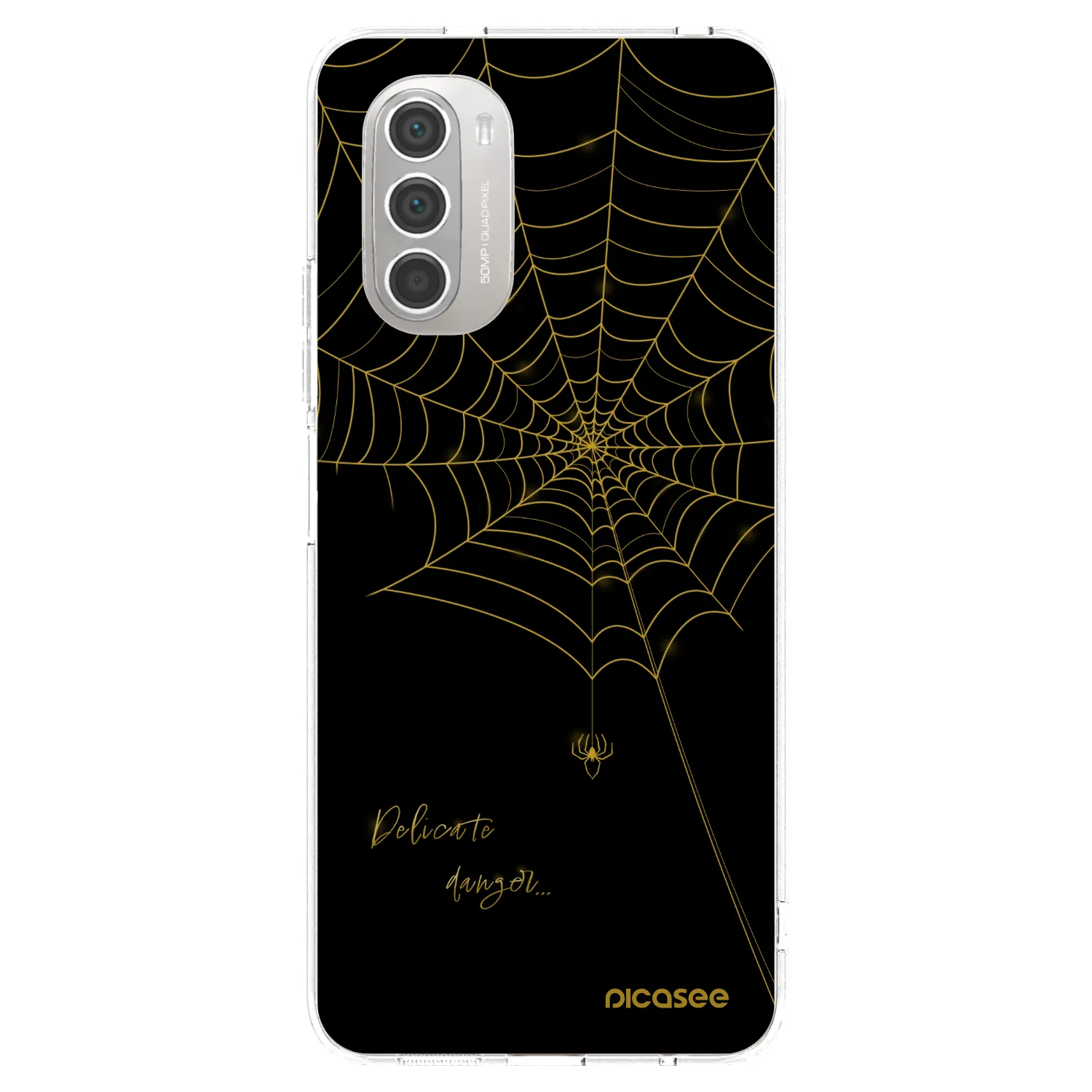 Picasee silikonski prozorni ovitek za Motorola Moto G51 - Delicate danger