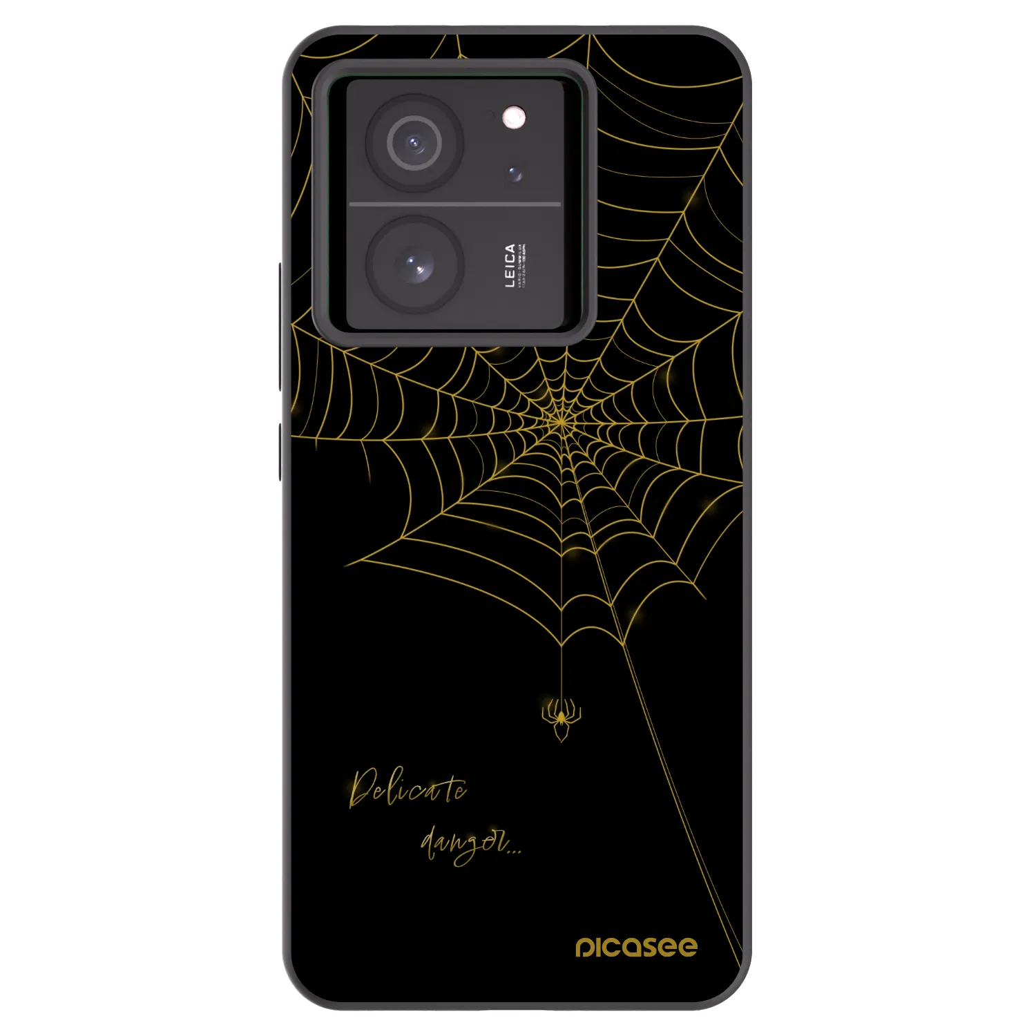 Picasee silikonski črni ovitek za Xiaomi 13T Pro - Delicate danger