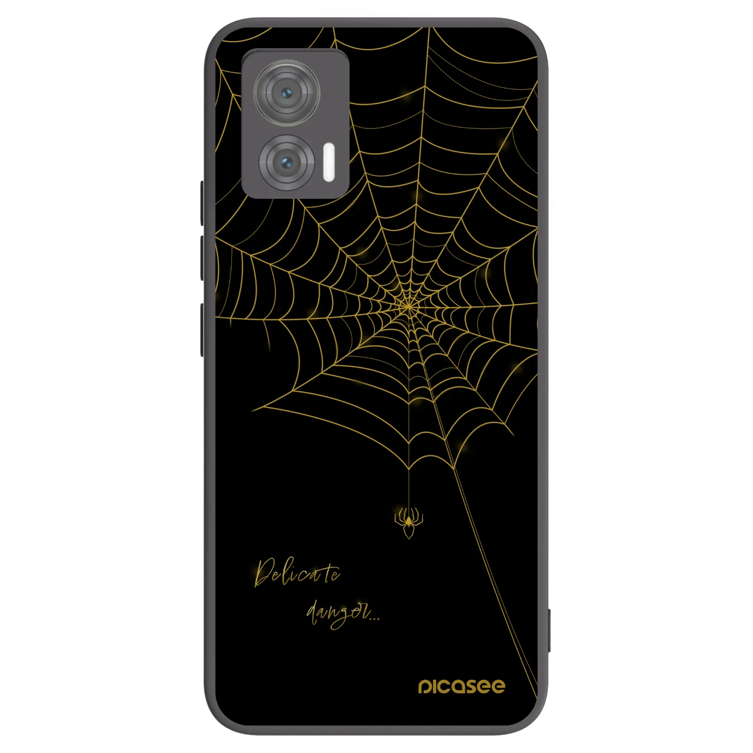 Picasee silikonski črni ovitek za Motorola Edge 30 Neo - Delicate danger