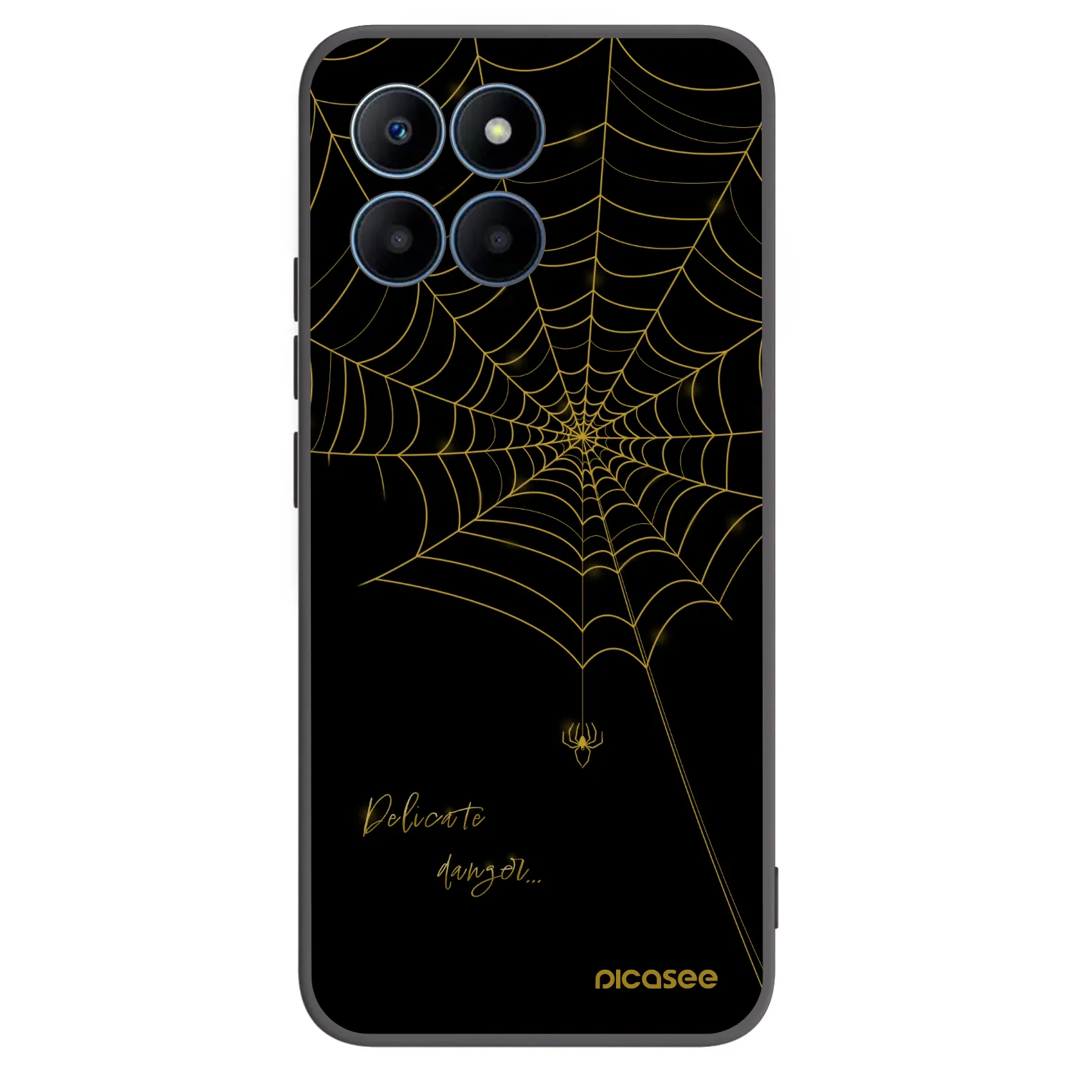 Picasee silikonski črni ovitek za Honor 70 Lite - Delicate danger