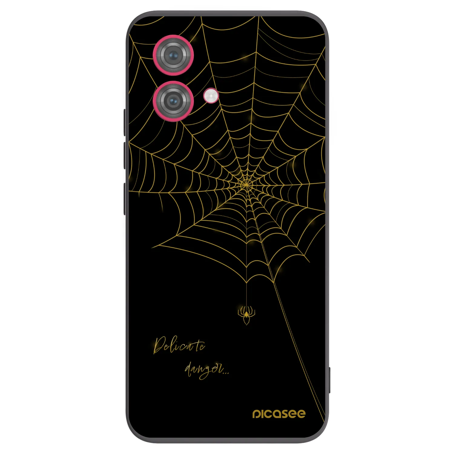 Picasee silikonski črni ovitek za Motorola Moto G84 5G - Delicate danger