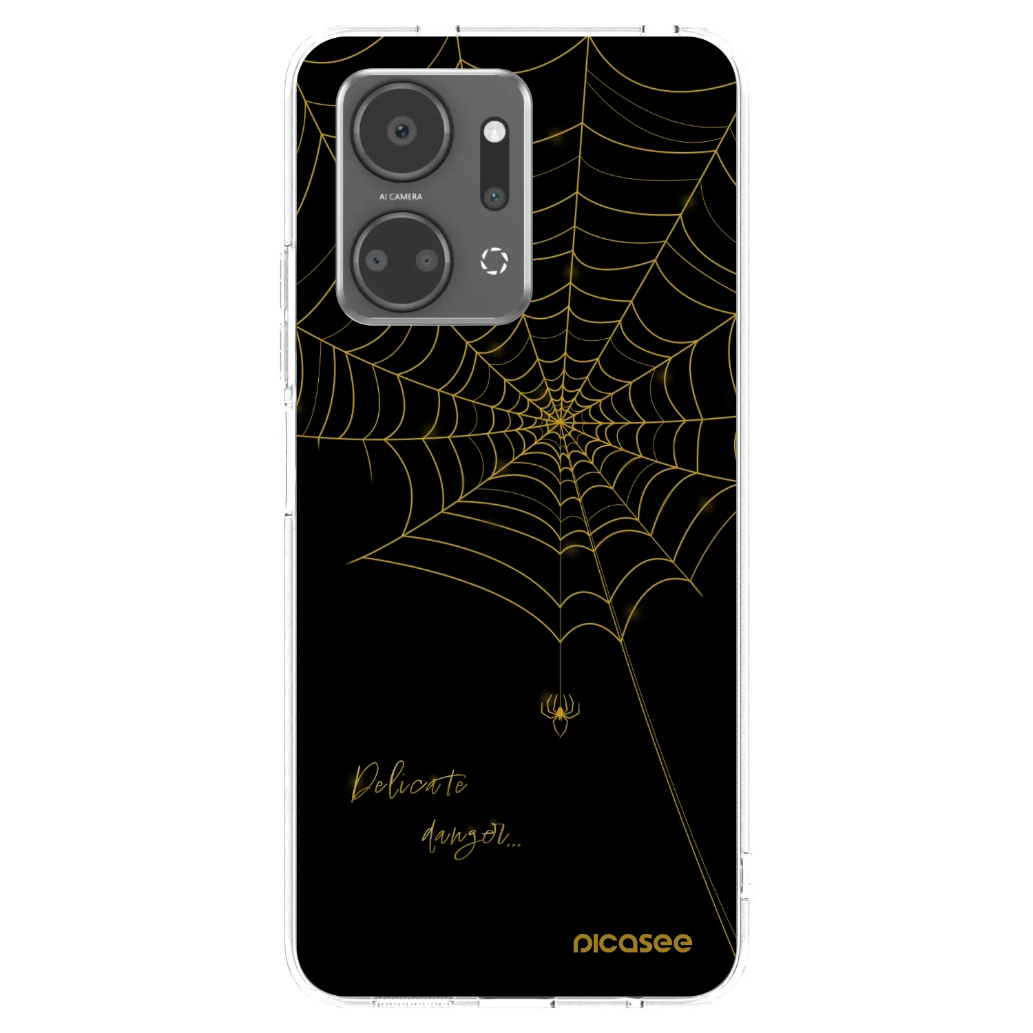 Picasee silikonski prozorni ovitek za Honor X7a - Delicate danger
