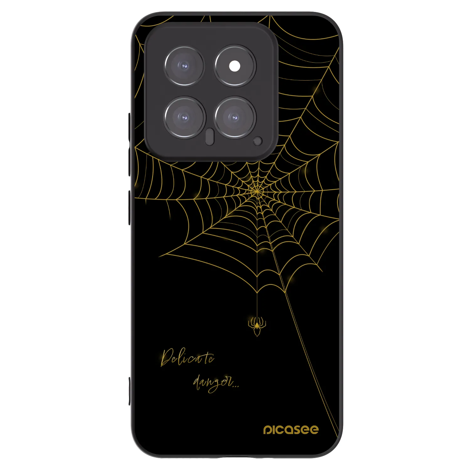 Picasee silikonski črni ovitek za Xiaomi 14 - Delicate danger