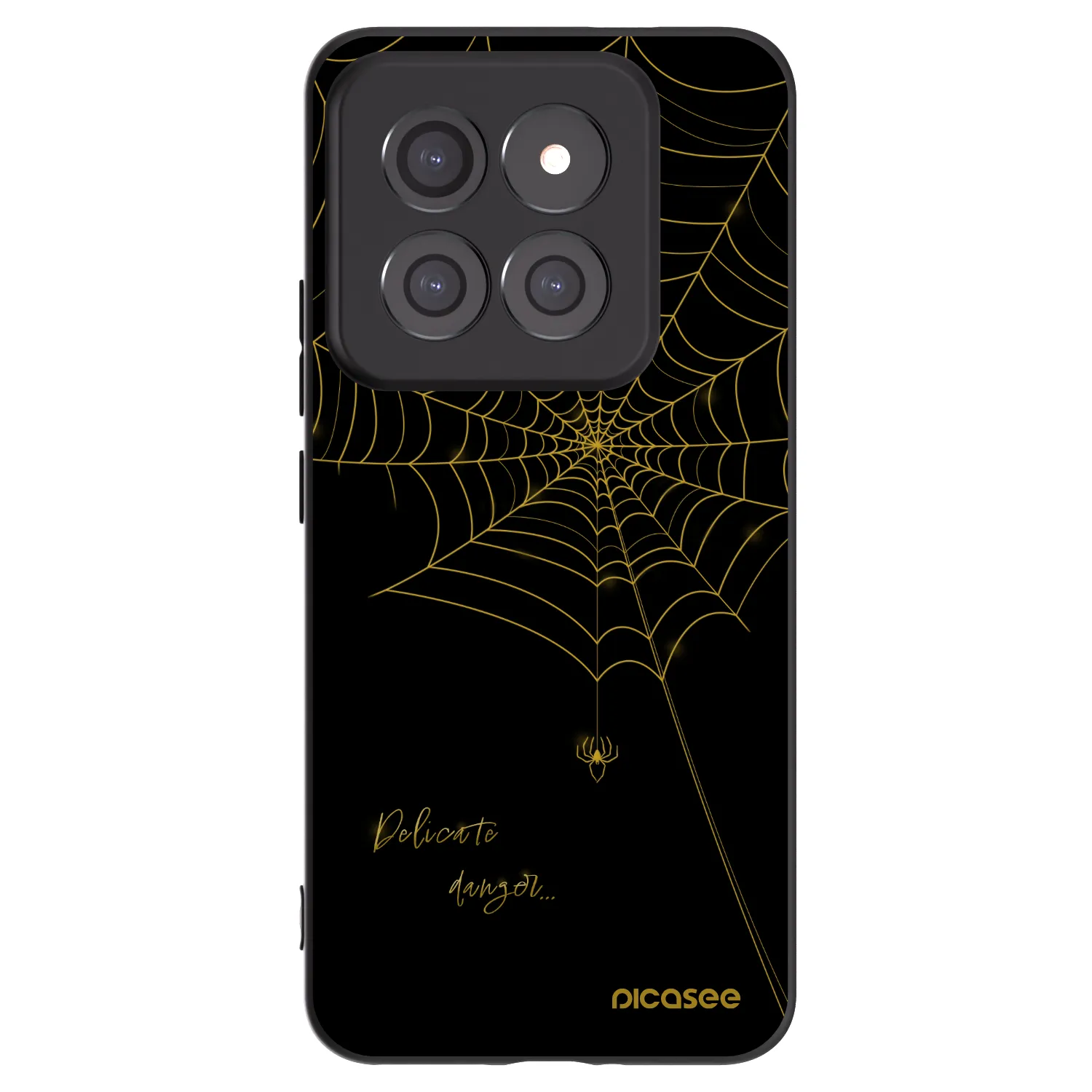 Picasee silikonski črni ovitek za Xiaomi 14 Pro - Delicate danger