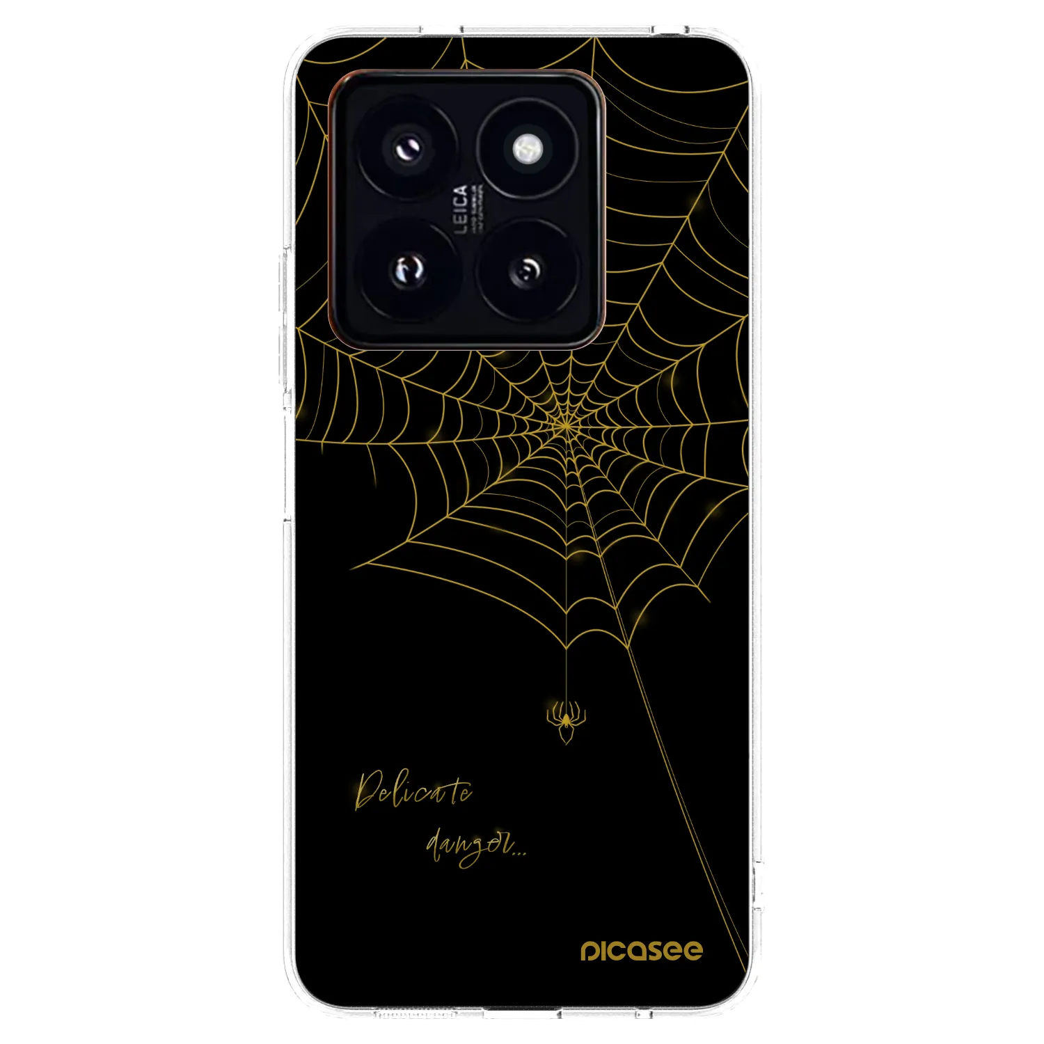 Picasee silikonski prozorni ovitek za Xiaomi 14 Pro - Delicate danger