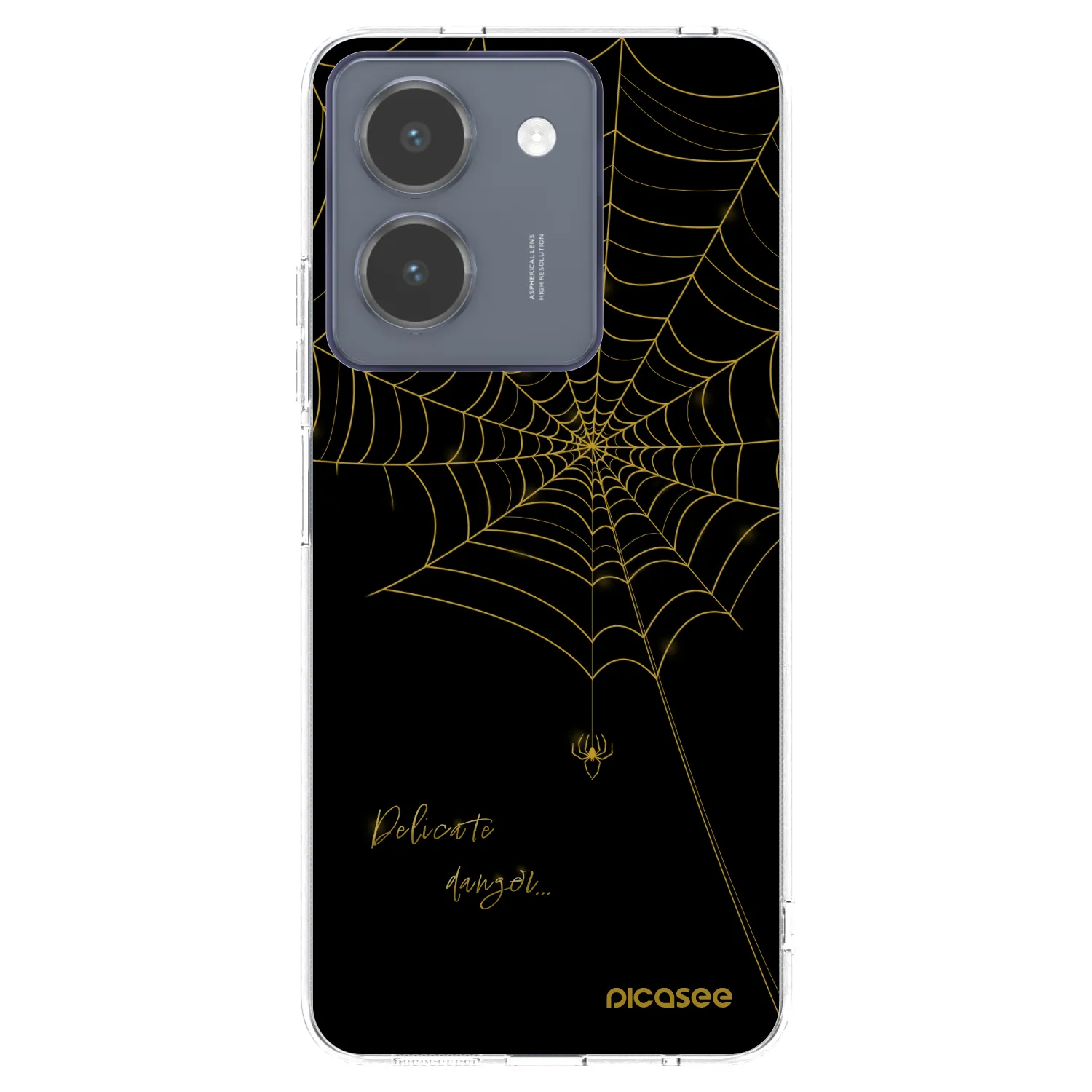 Picasee silikonski prozorni ovitek za Vivo Y36 4G - Delicate danger