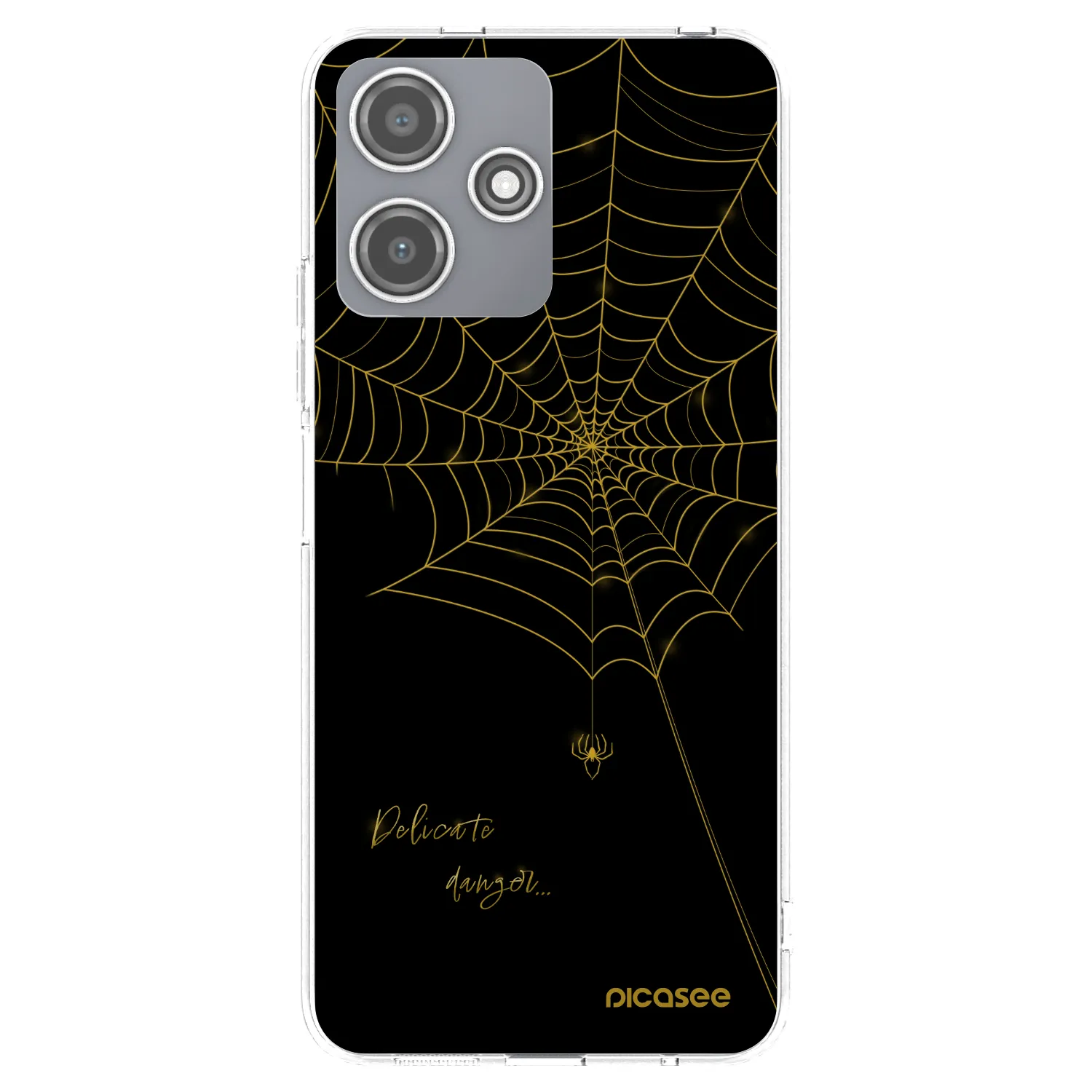 Picasee silikonski prozorni ovitek za Xiaomi Redmi 12 5G - Delicate danger