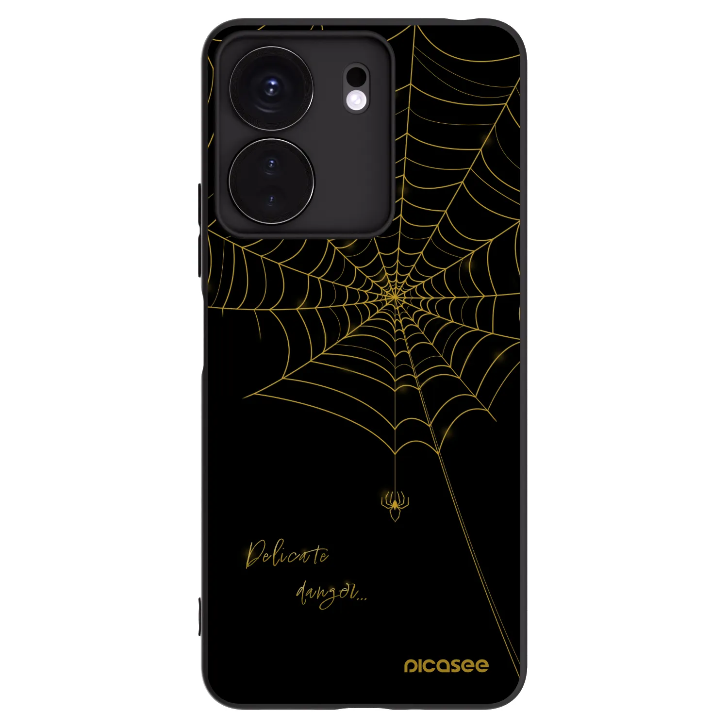Picasee silikonski črni ovitek za Xiaomi Redmi 13C 4G - Delicate danger