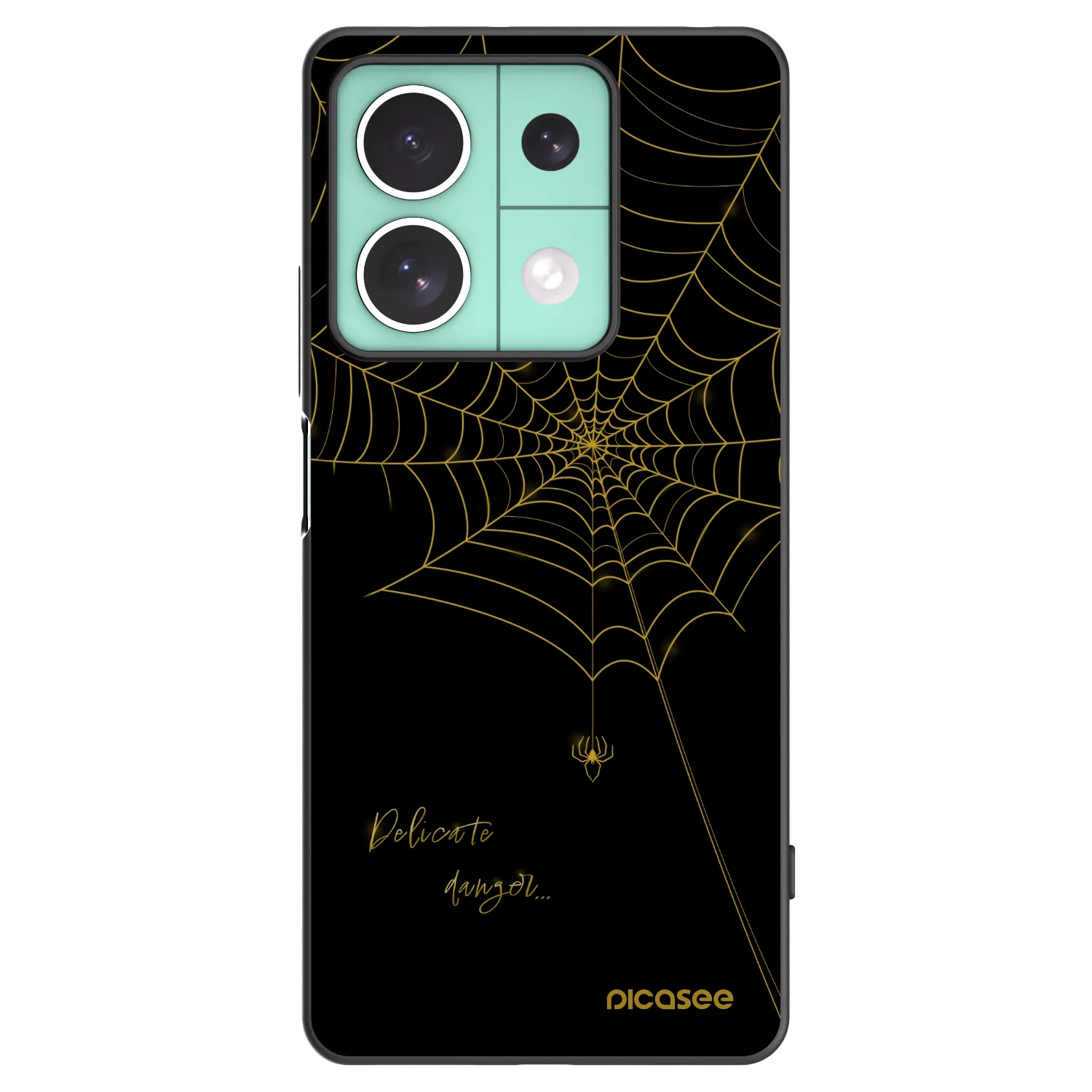 Picasee silikonski črni ovitek za Xiaomi Redmi Note 13 5G - Delicate danger