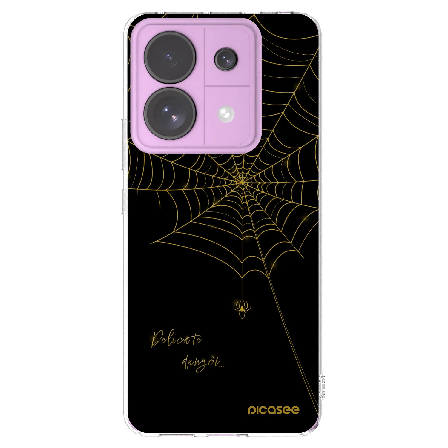 Picasee silikonski prozorni ovitek za Xiaomi Redmi Note 13 Pro 5G - Delicate danger