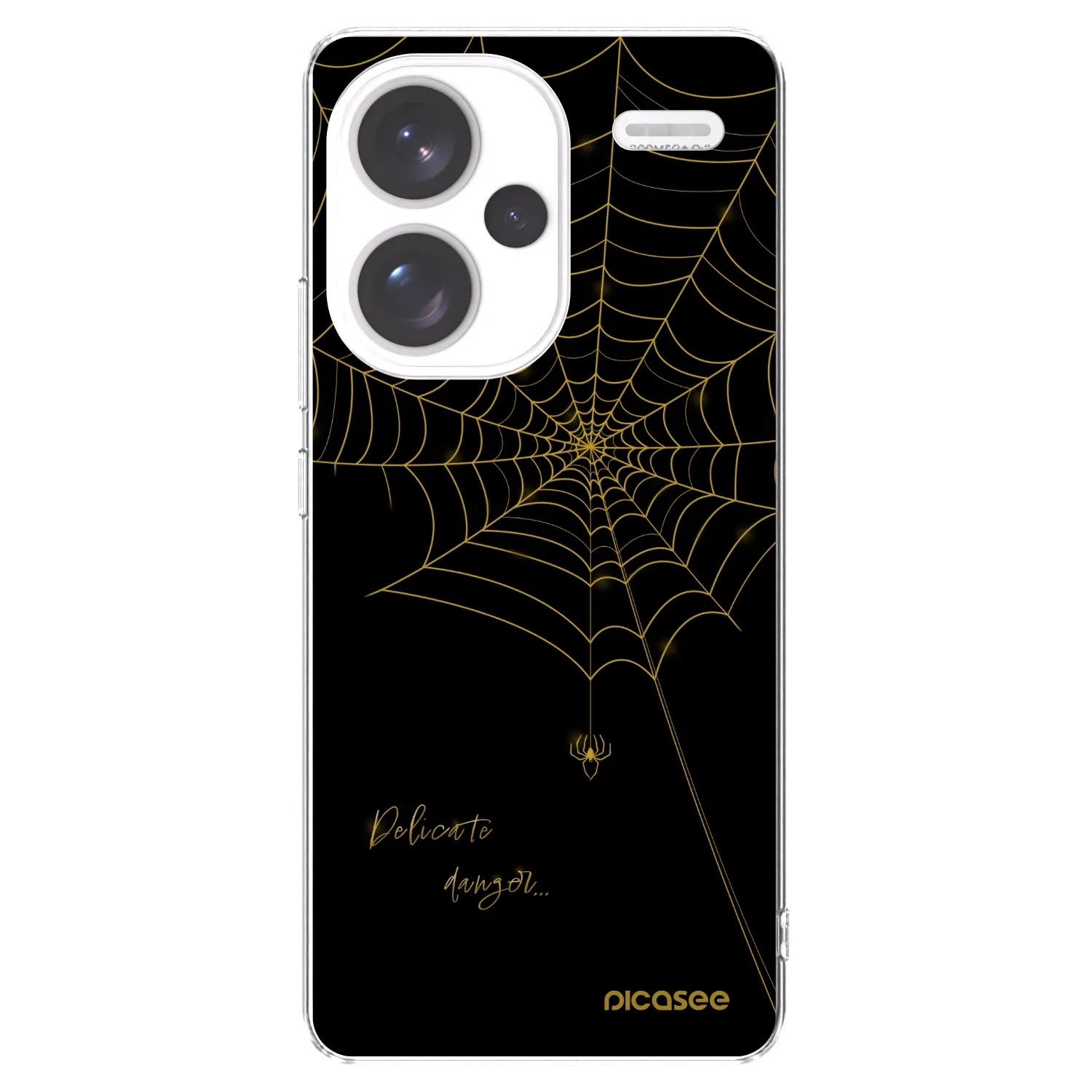 Picasee silikonski prozorni ovitek za Xiaomi Redmi Note 13 Pro+ 5G - Delicate danger