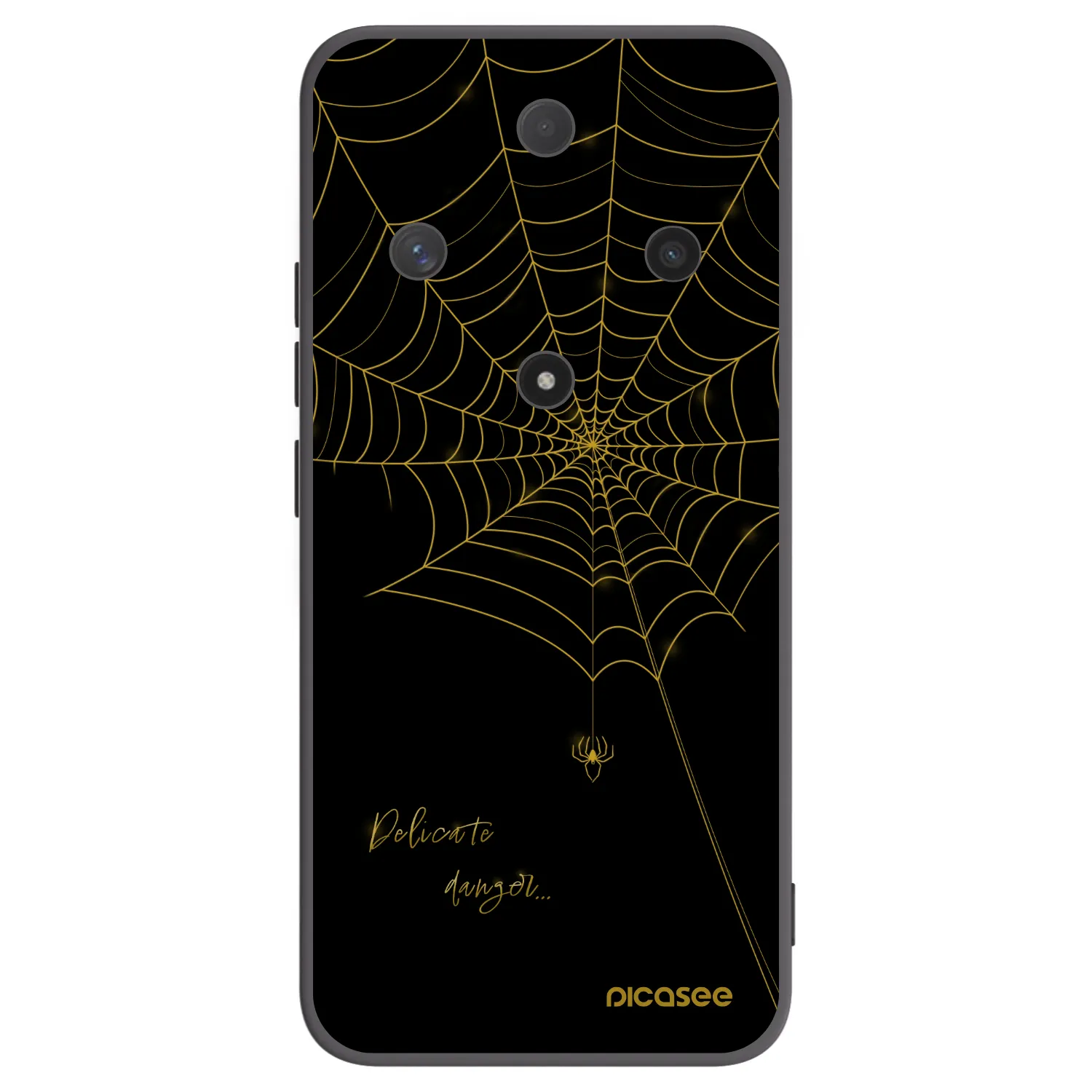 Picasee silikonski črni ovitek za Honor Magic6 Lite 5G - Delicate danger