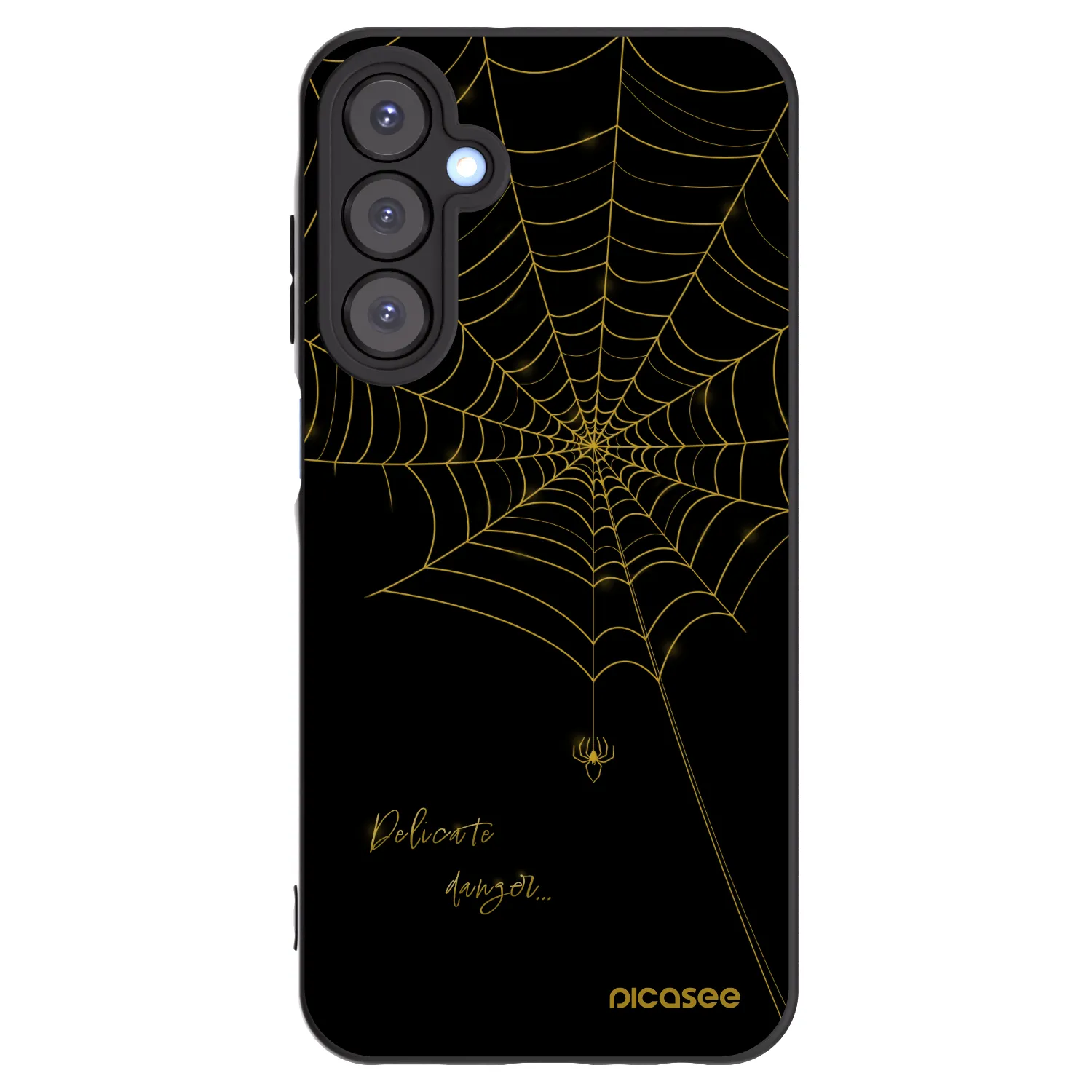 Picasee silikonski črni ovitek za Samsung Galaxy A25 A256B 5G - Delicate danger