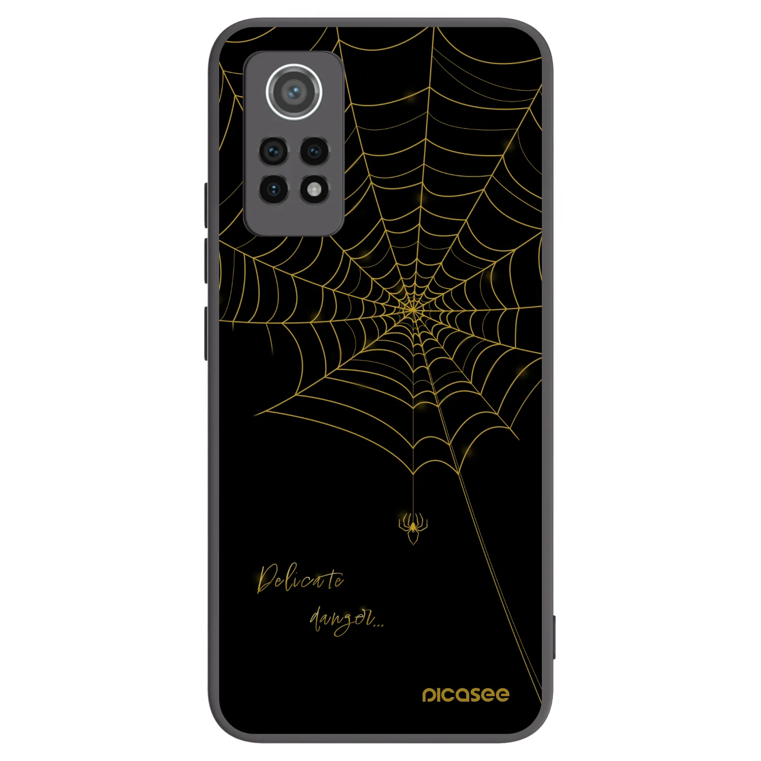 Picasee silikonski črni ovitek za Xiaomi Redmi Note 12 Pro 4G - Delicate danger