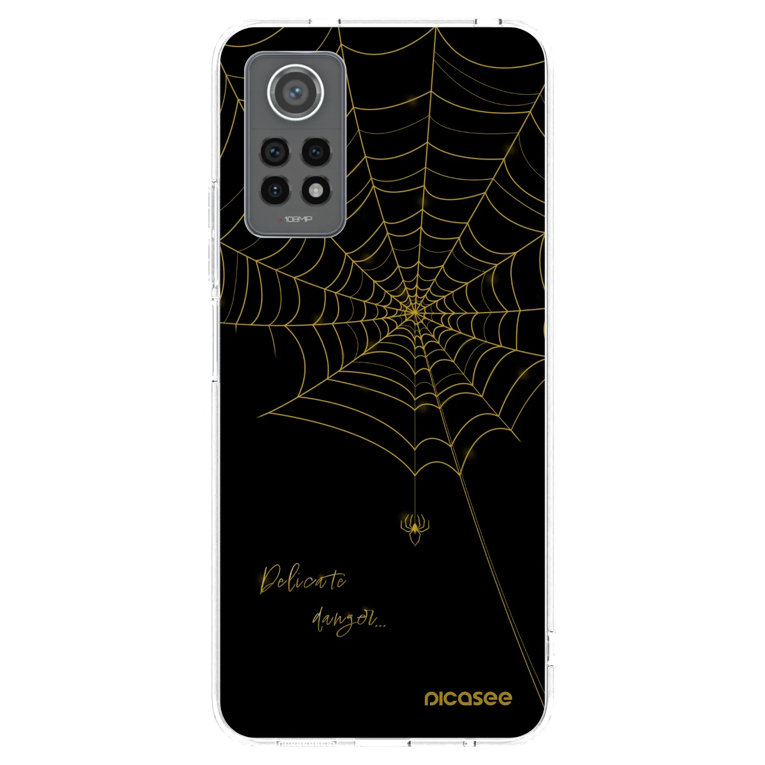Picasee silikonski prozorni ovitek za Xiaomi Redmi Note 12 Pro 4G - Delicate danger