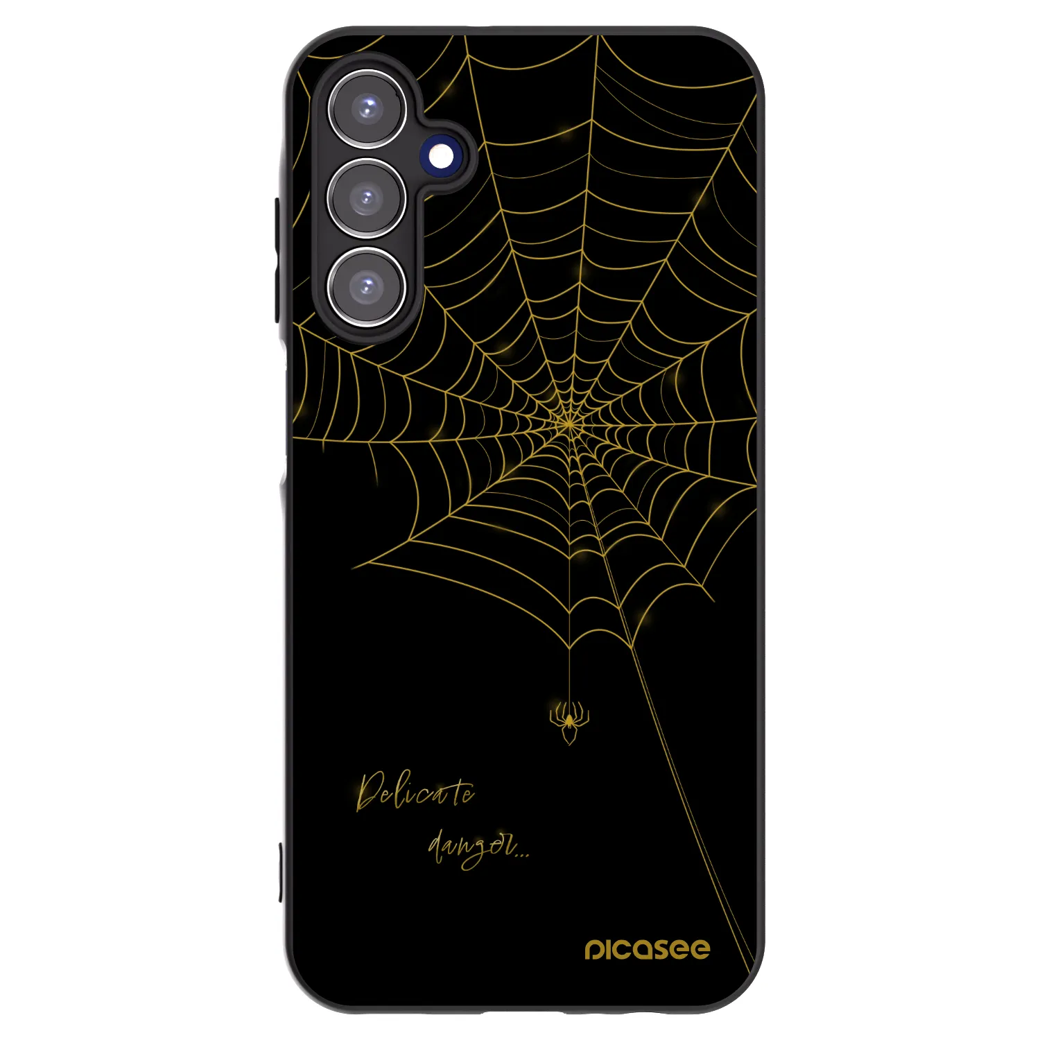 Picasee silikonski črni ovitek za Samsung Galaxy A15 A155F 4G - Delicate danger
