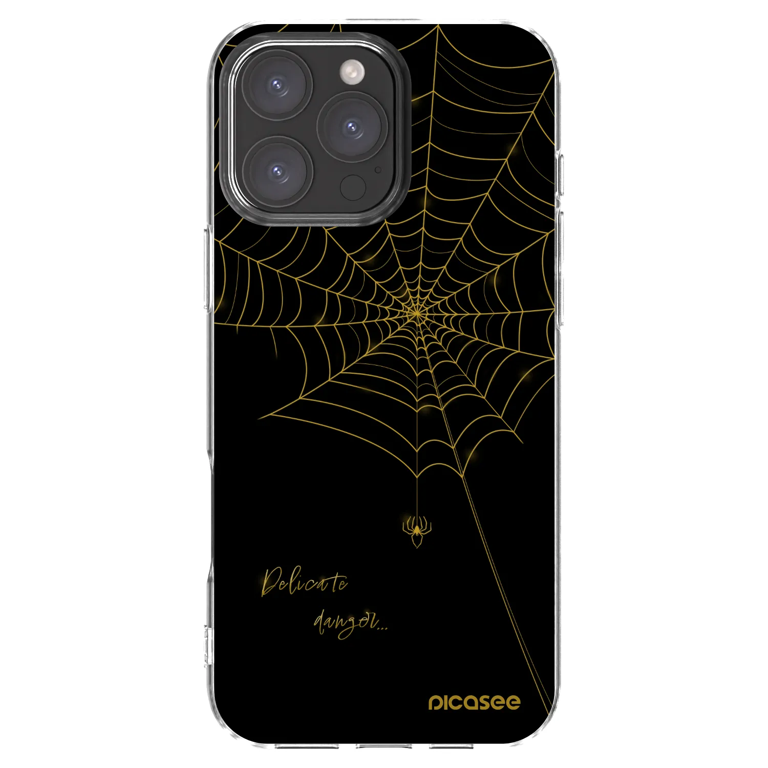 Picasee silikonski prozorni ovitek za Apple iPhone 16 Pro Max - Delicate danger