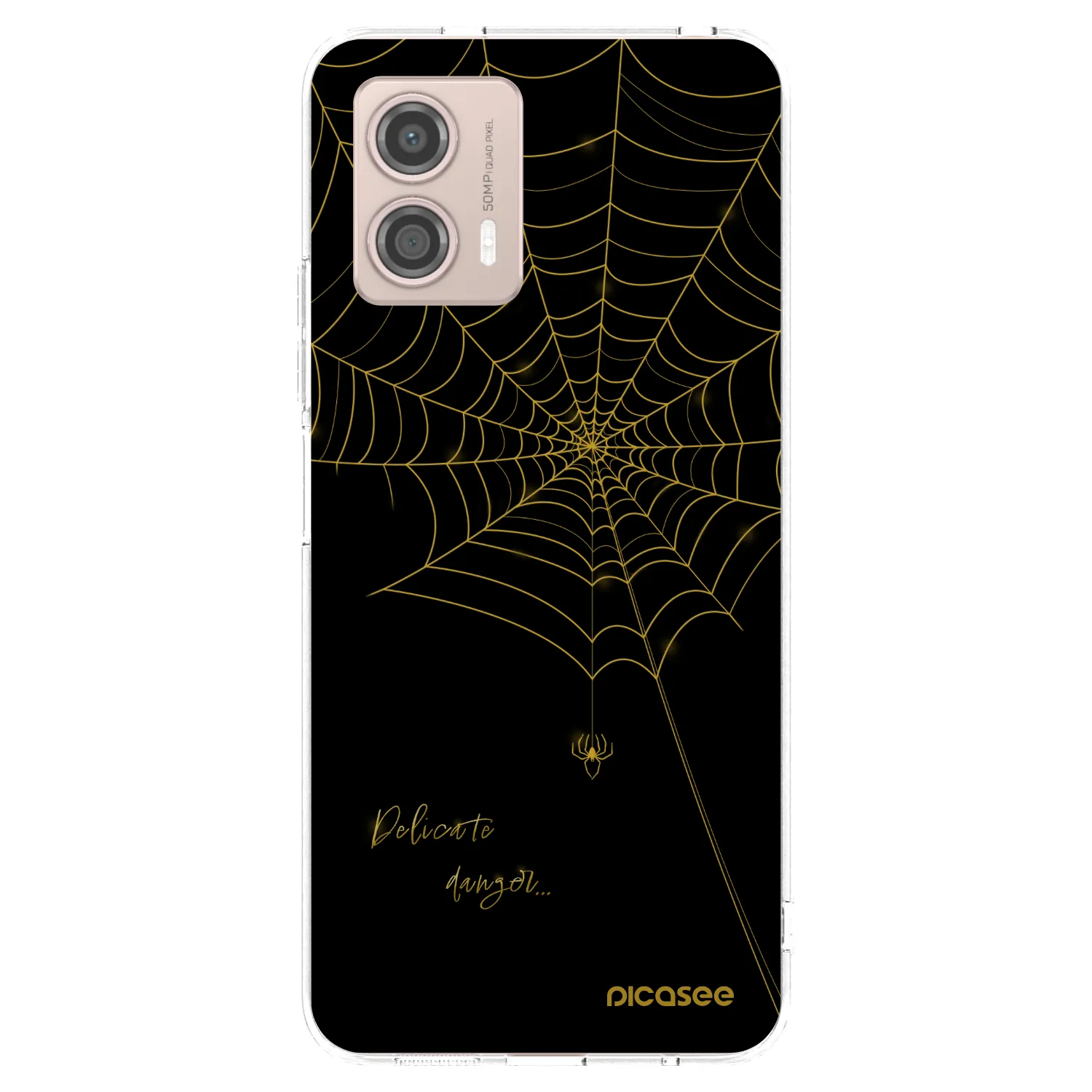 Picasee silikonski prozorni ovitek za Motorola Moto G53 5G - Delicate danger