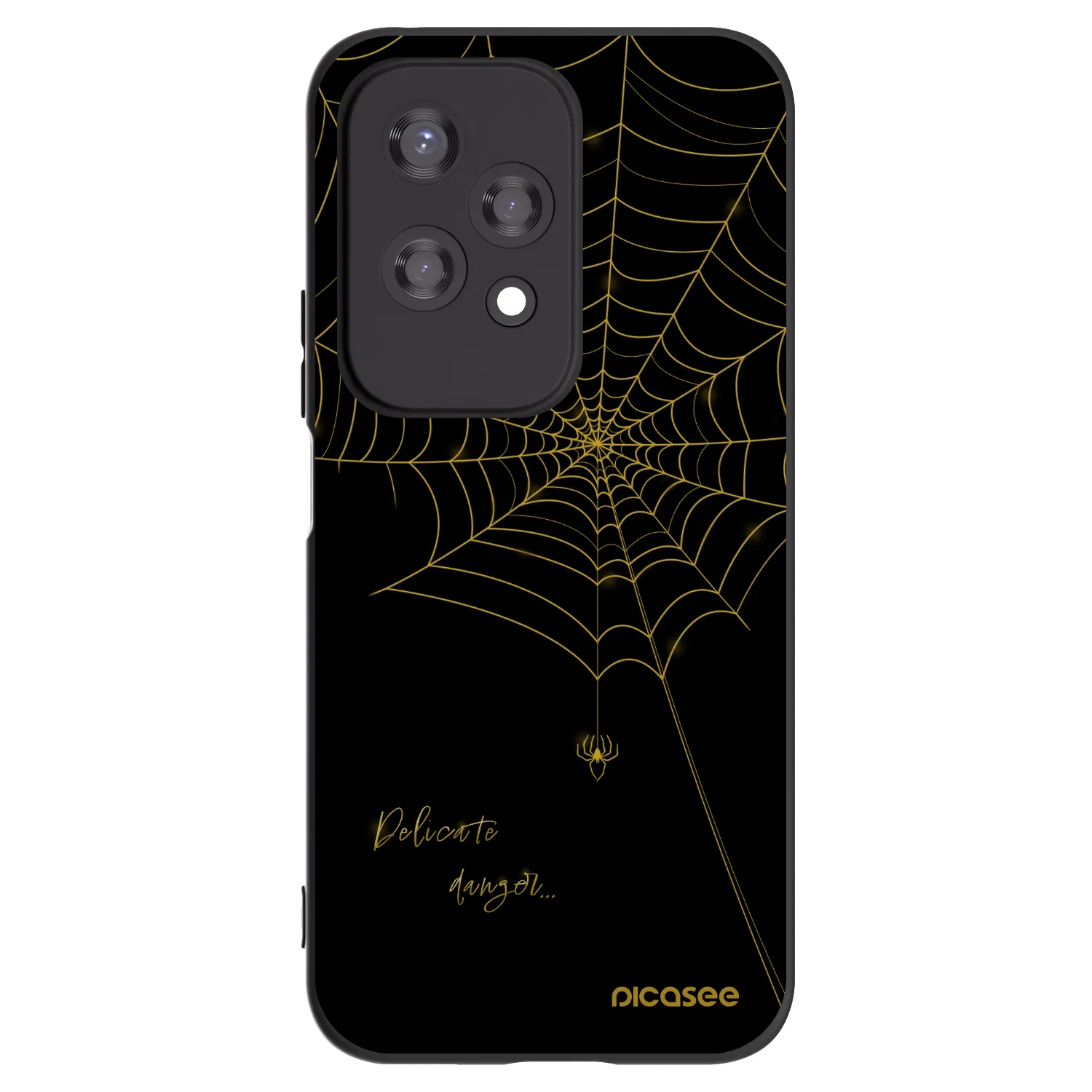 Picasee silikonski črni ovitek za Honor 200 Lite - Delicate danger