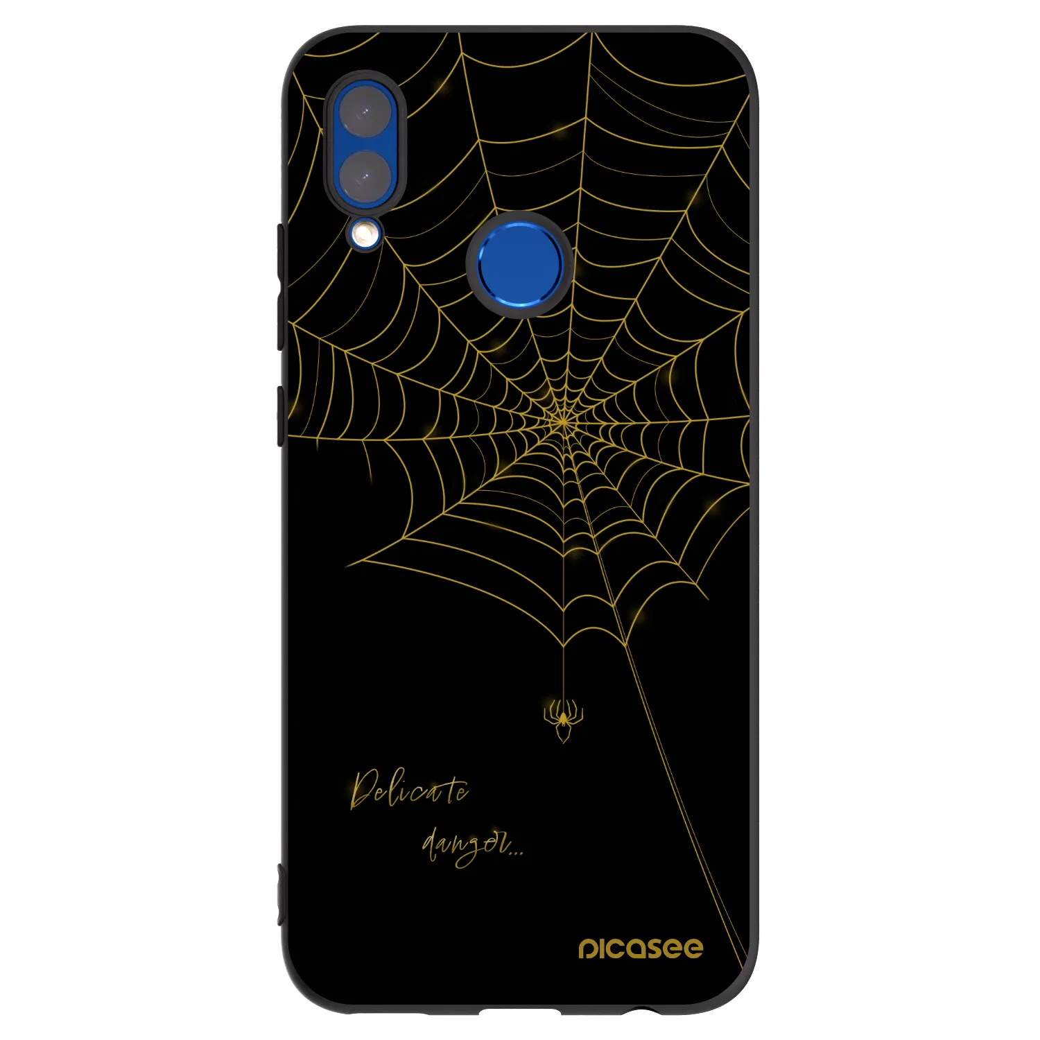 Picasee silikonski črni ovitek za Honor 10 Lite - Delicate danger