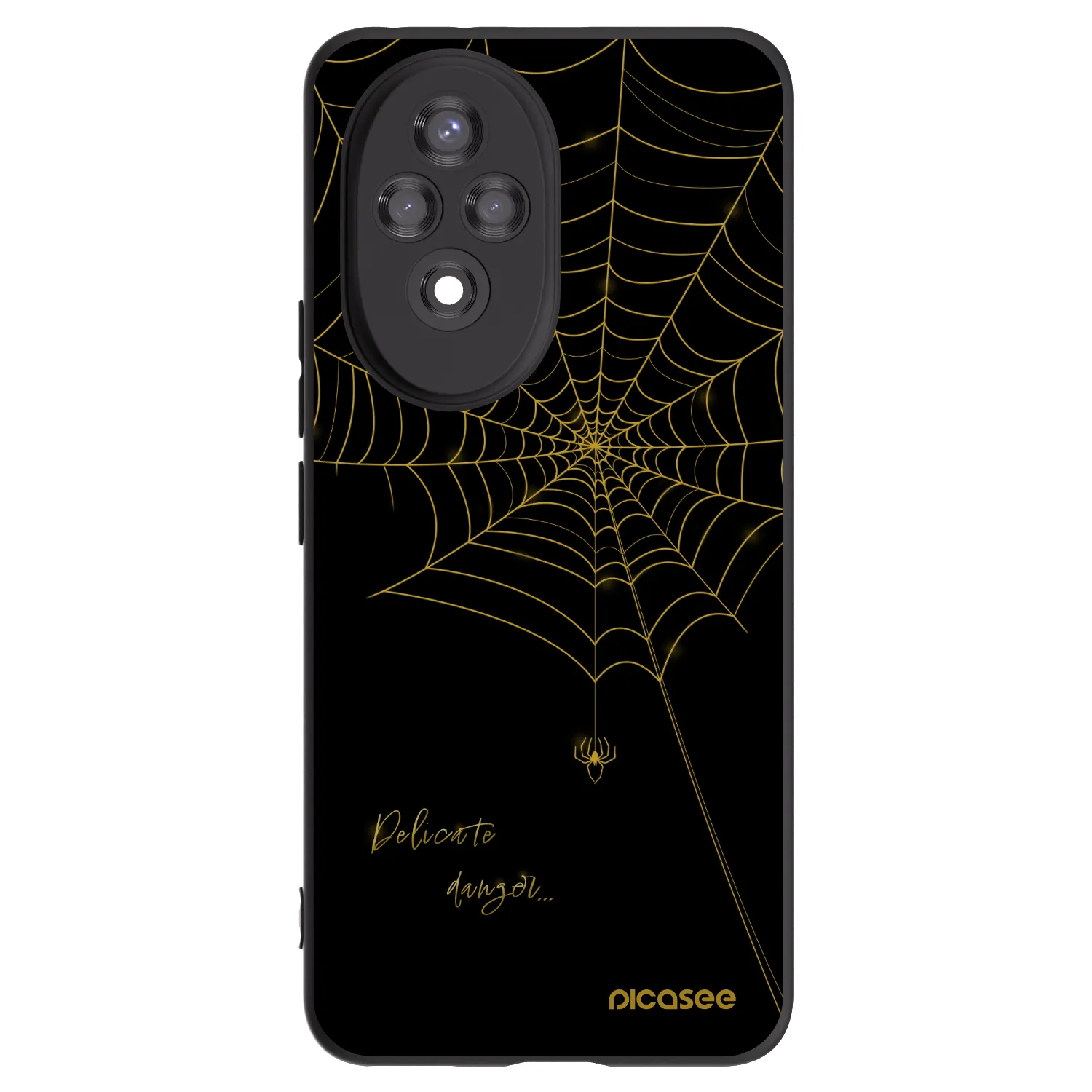 Picasee silikonski črni ovitek za Honor 200 5G - Delicate danger