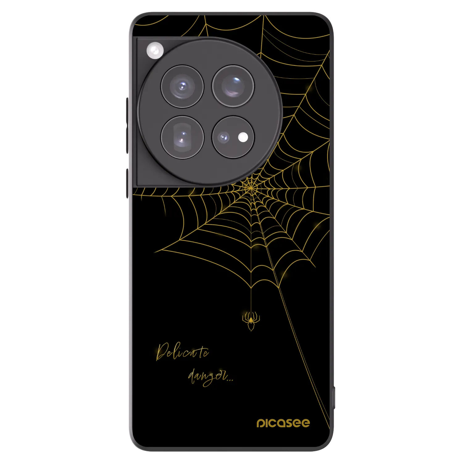 Picasee silikonski črni ovitek za OnePlus 12 5G - Delicate danger