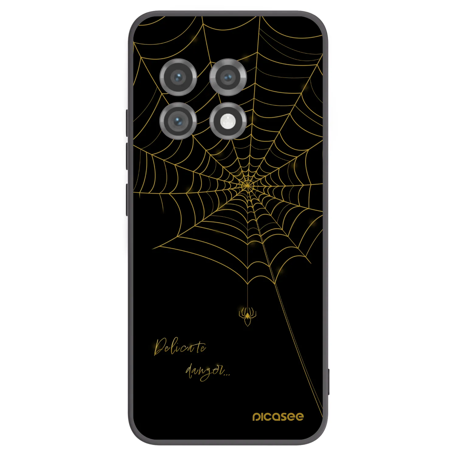 Picasee silikonski črni ovitek za OnePlus 11 5G - Delicate danger