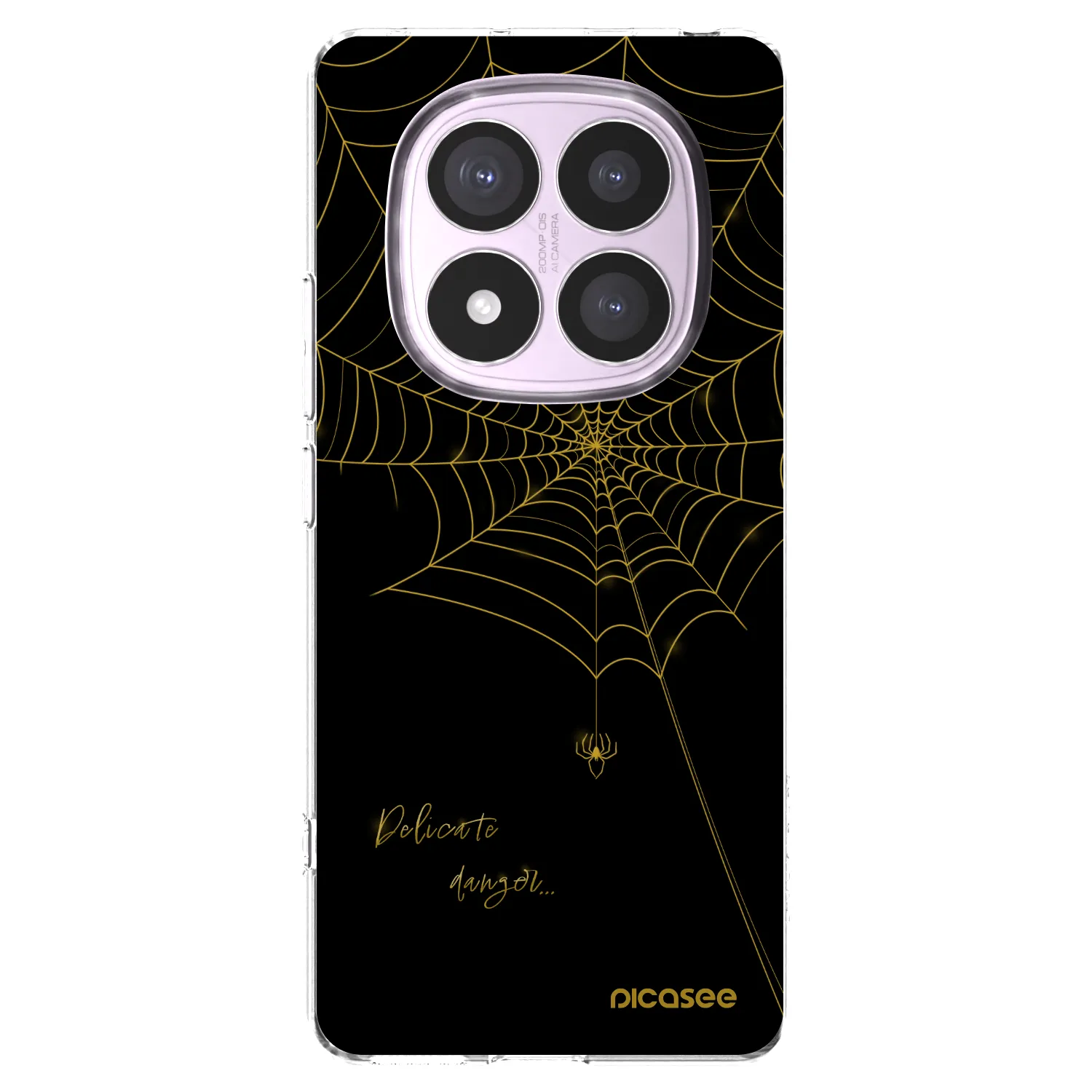 Picasee silikonski prozorni ovitek za Xiaomi Redmi Note 14 Pro 5G - Delicate danger