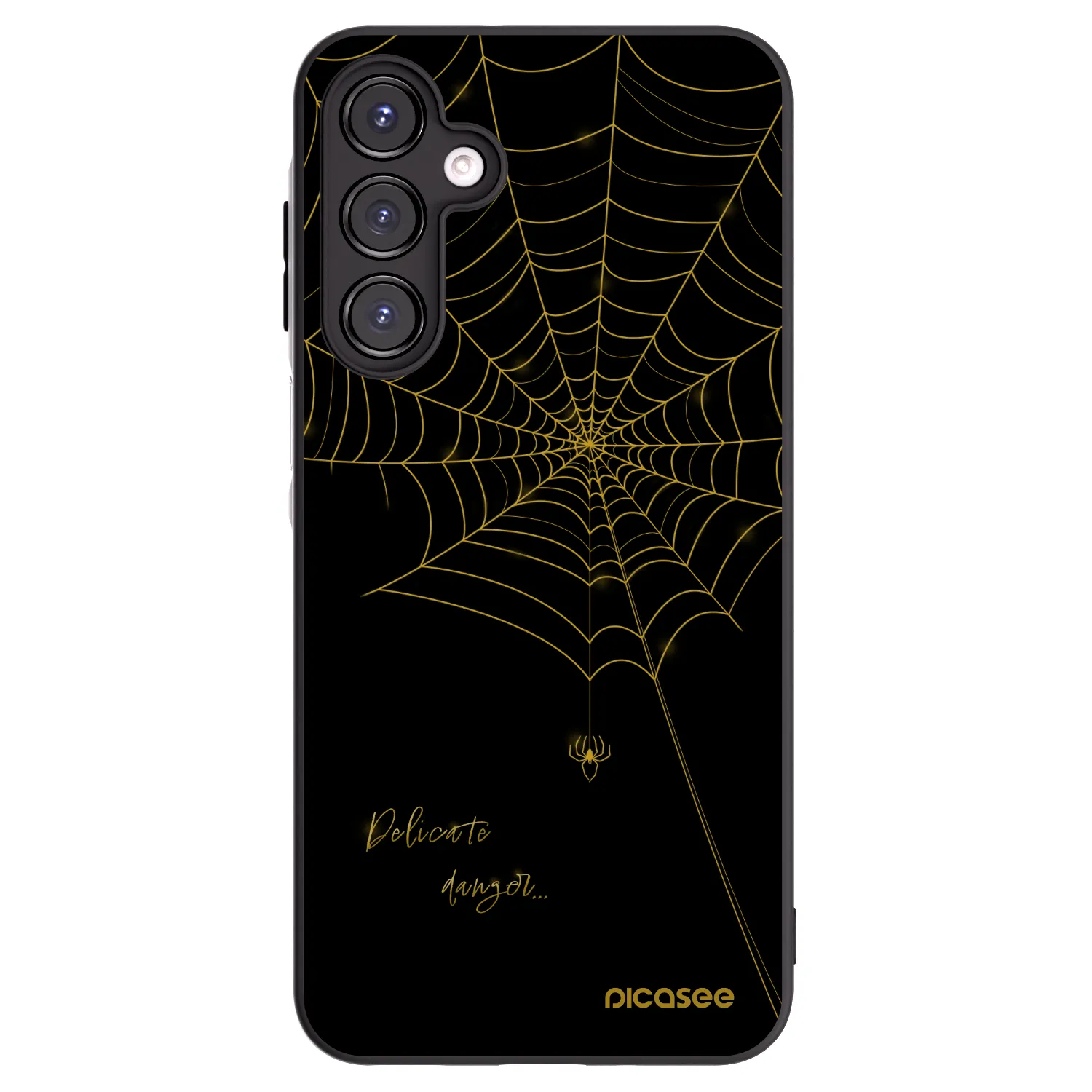 Picasee silikonski črni ovitek za Samsung Galaxy A16 5G - Delicate danger