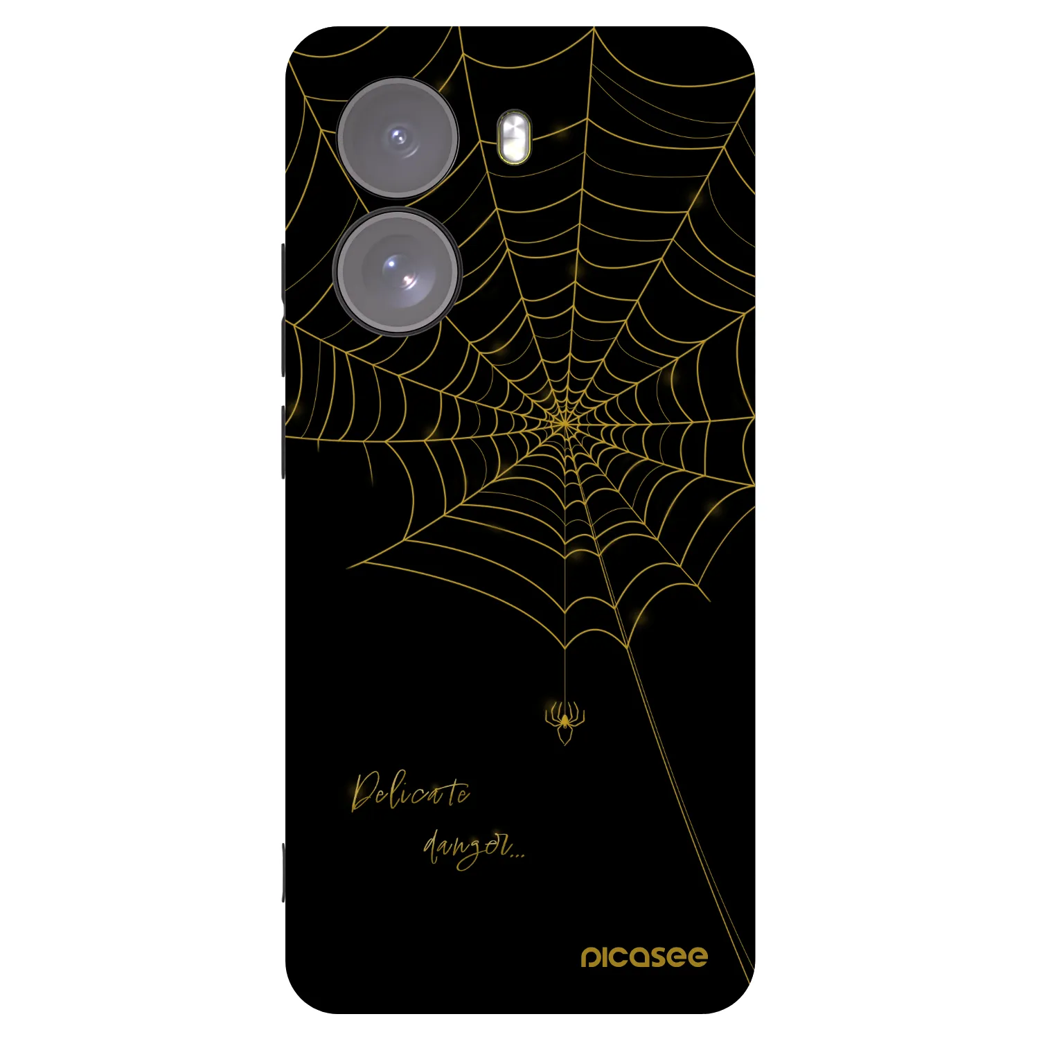 Picasee silikonski črni ovitek za Xiaomi Poco X7 - Delicate danger