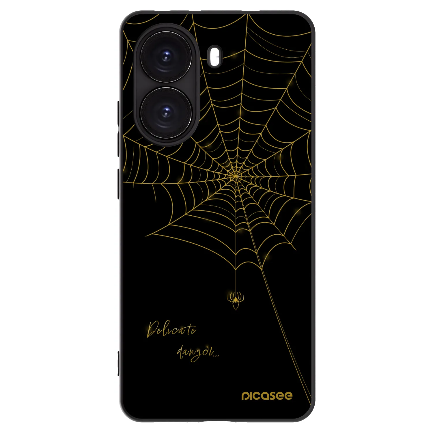 Picasee silikonski črni ovitek za Xiaomi Poco X7 Pro 5G - Delicate danger