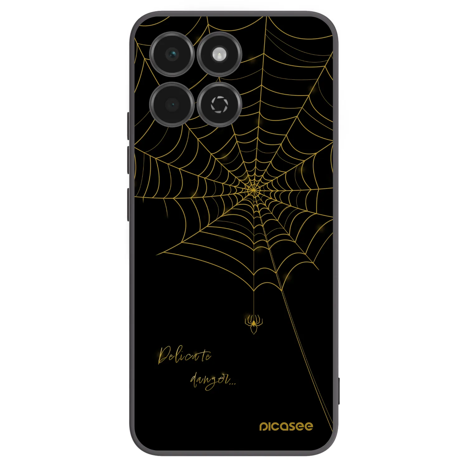 Picasee silikonski črni ovitek za Honor 200 Smart 5G - Delicate danger