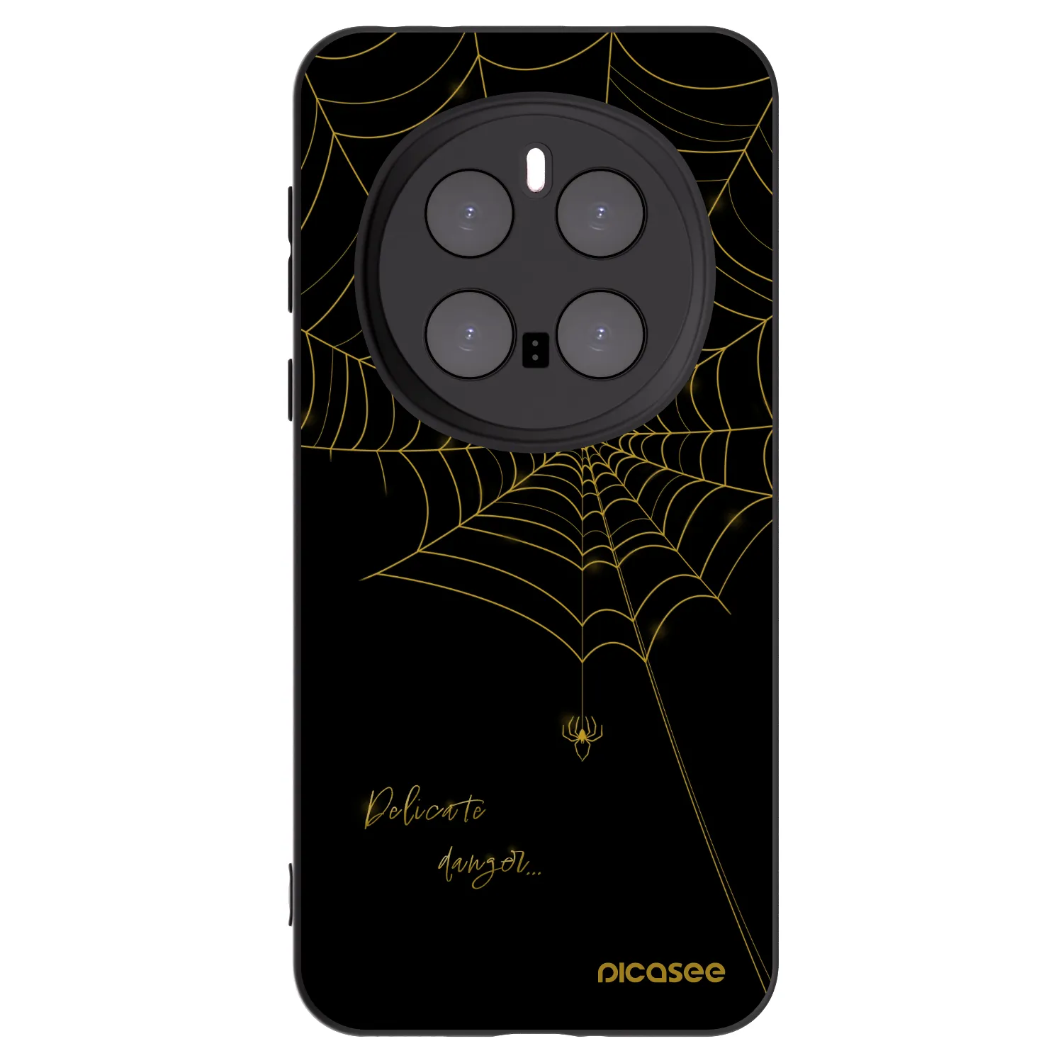 Picasee silikonski črni ovitek za Honor Magic7 Pro 5G - Delicate danger