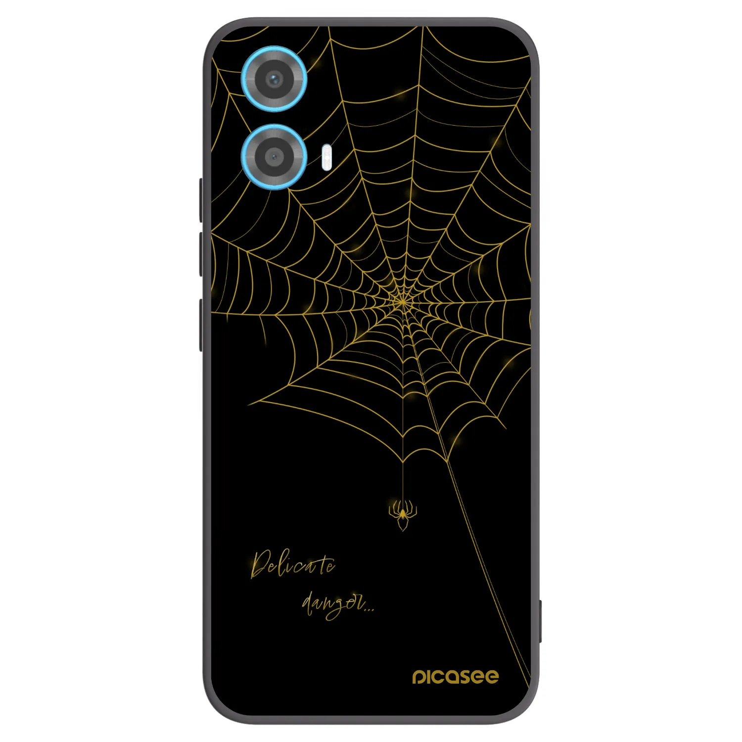 Picasee silikonski črni ovitek za Motorola Moto G34 5G - Delicate danger