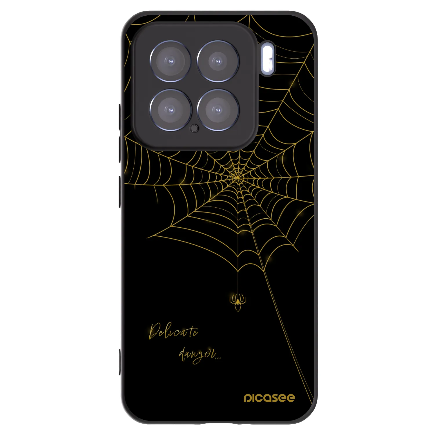 Picasee silikonski črni ovitek za Xiaomi 15 - Delicate danger