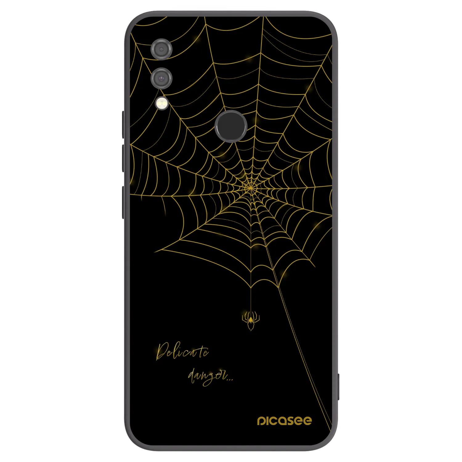 Picasee silikonski črni ovitek za Xiaomi Redmi Note 7 - Delicate danger
