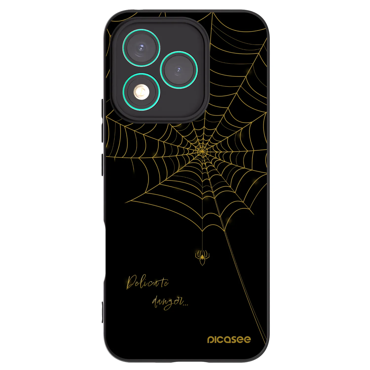 Picasee silikonski črni ovitek za Honor 400 Lite 5G - Delicate danger