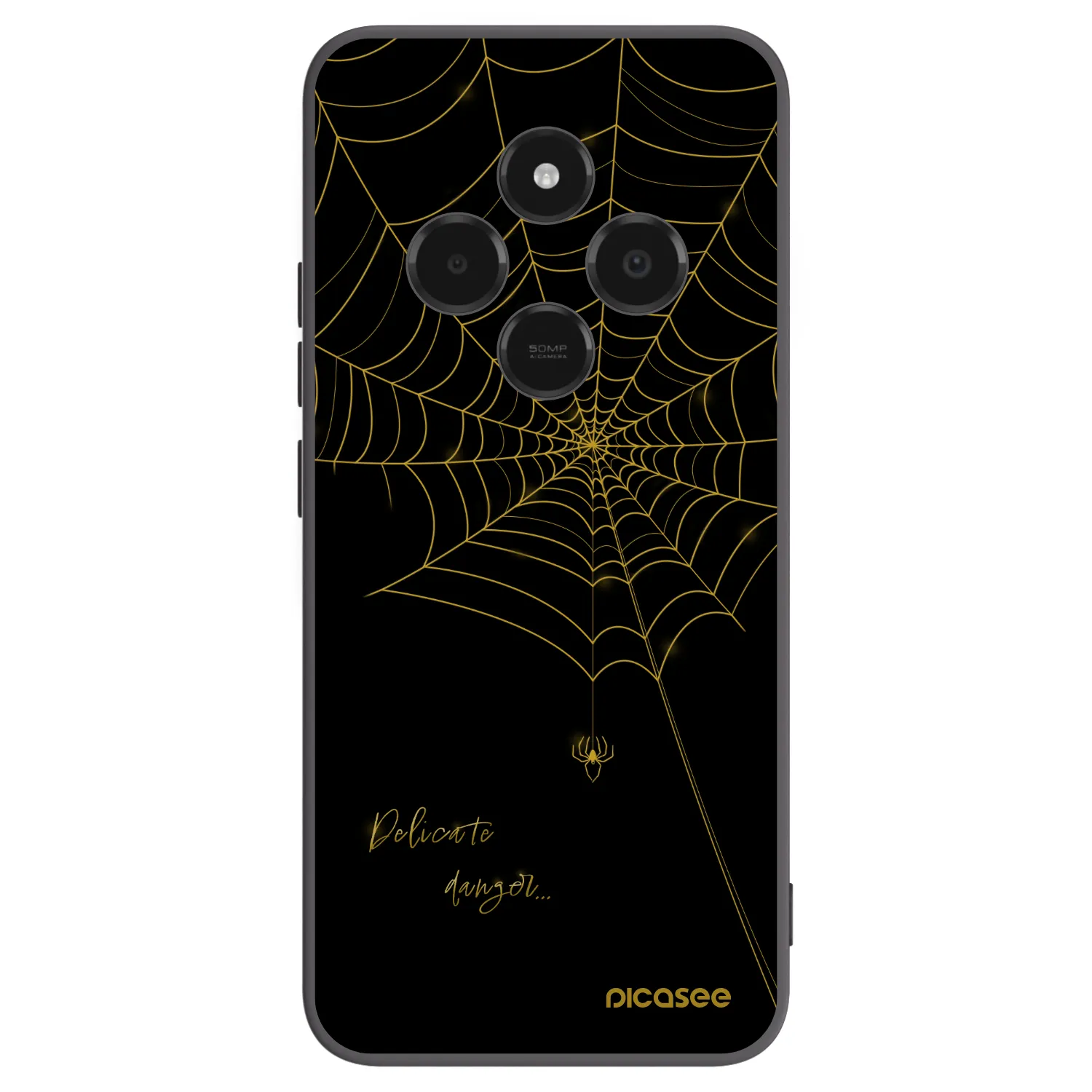 Picasee silikonski črni ovitek za Xiaomi Poco C75 - Delicate danger