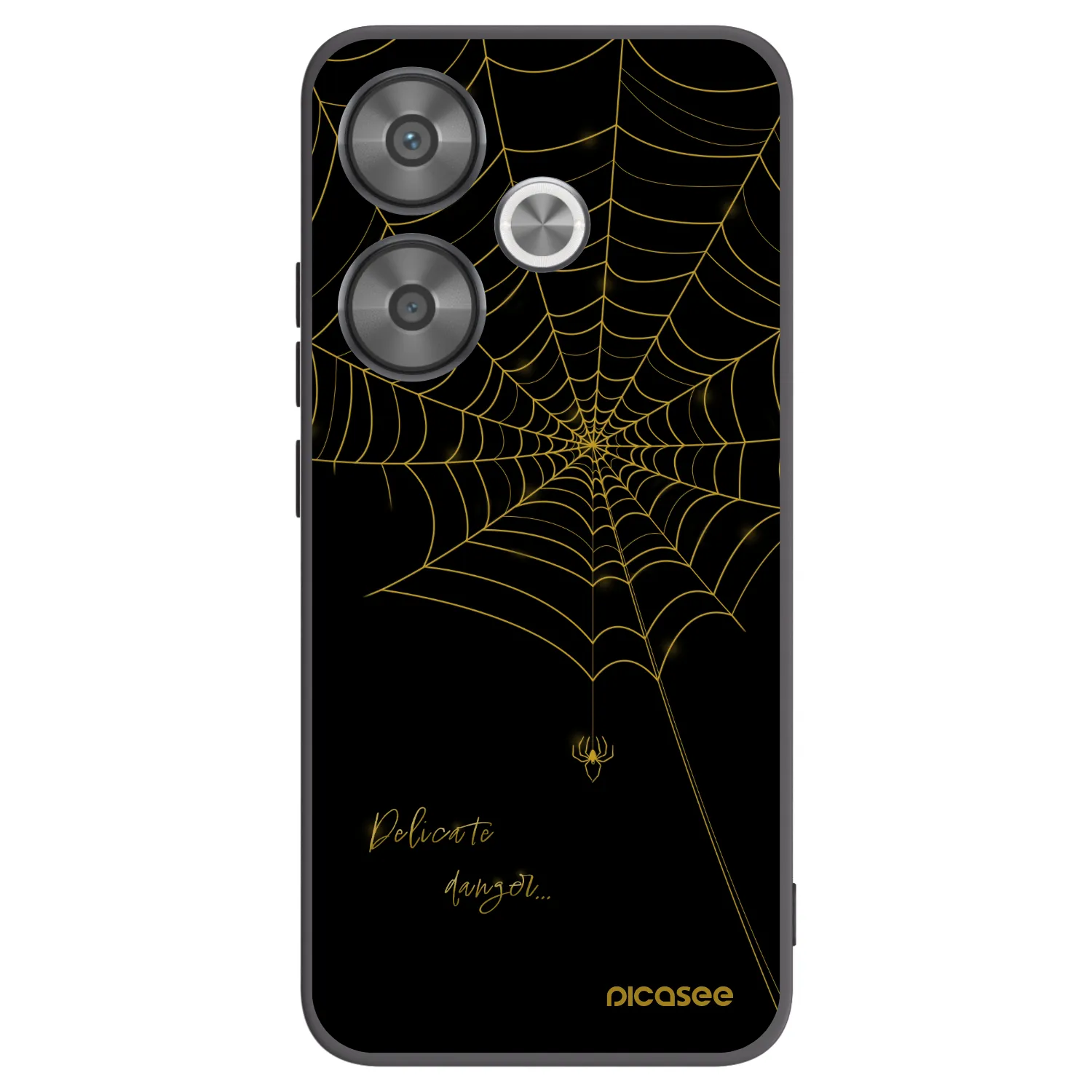 Picasee silikonski črni ovitek za Xiaomi Poco F6 - Delicate danger
